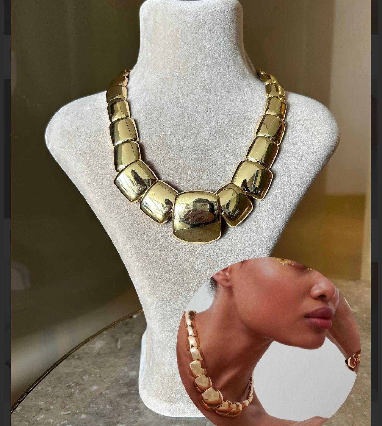 Premium Zirkon Taşlı Kalın Tasarım Vintage Parlak Kolye