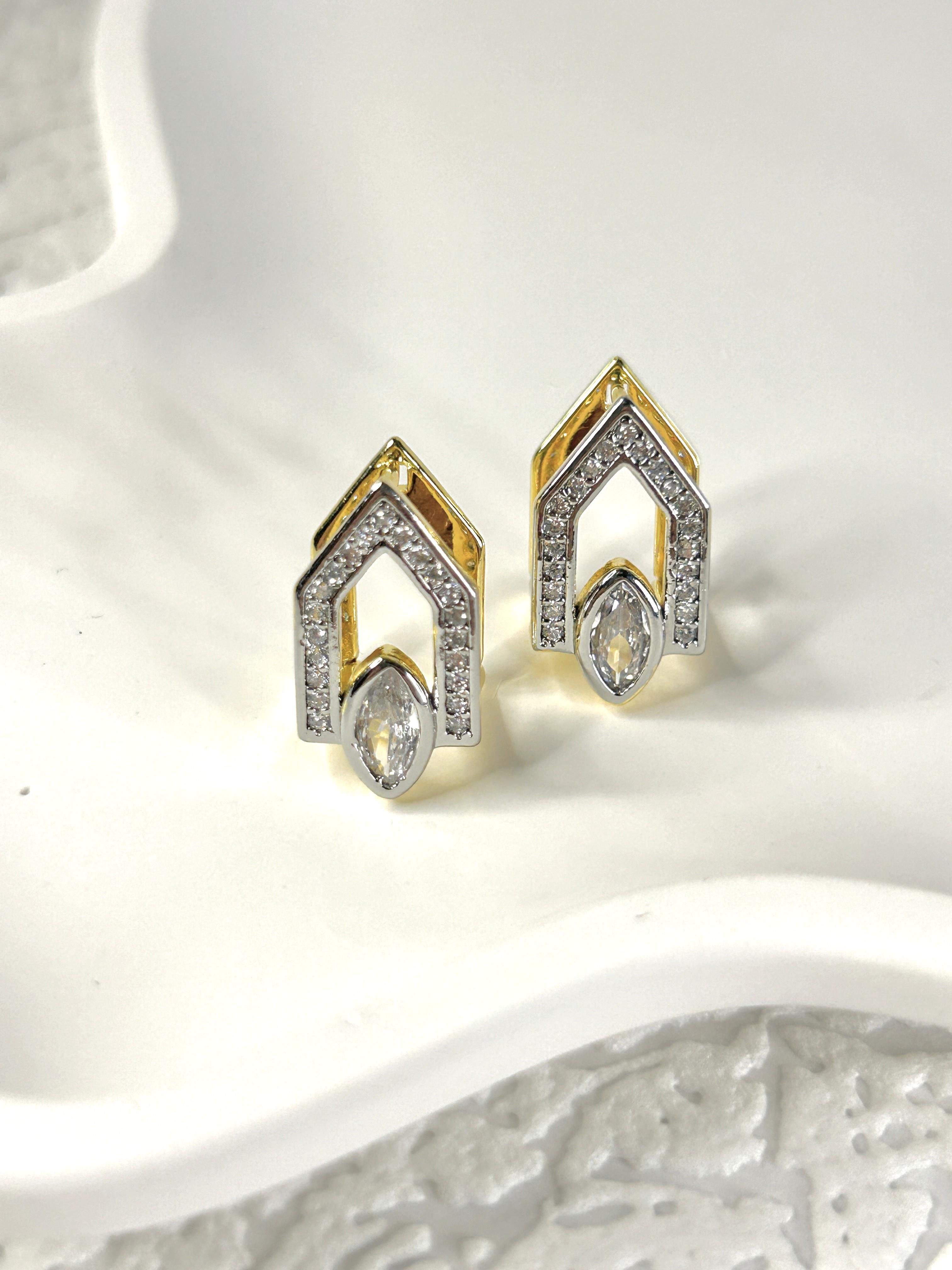 Premium Zirkon Taşlı Kubbe Küpe