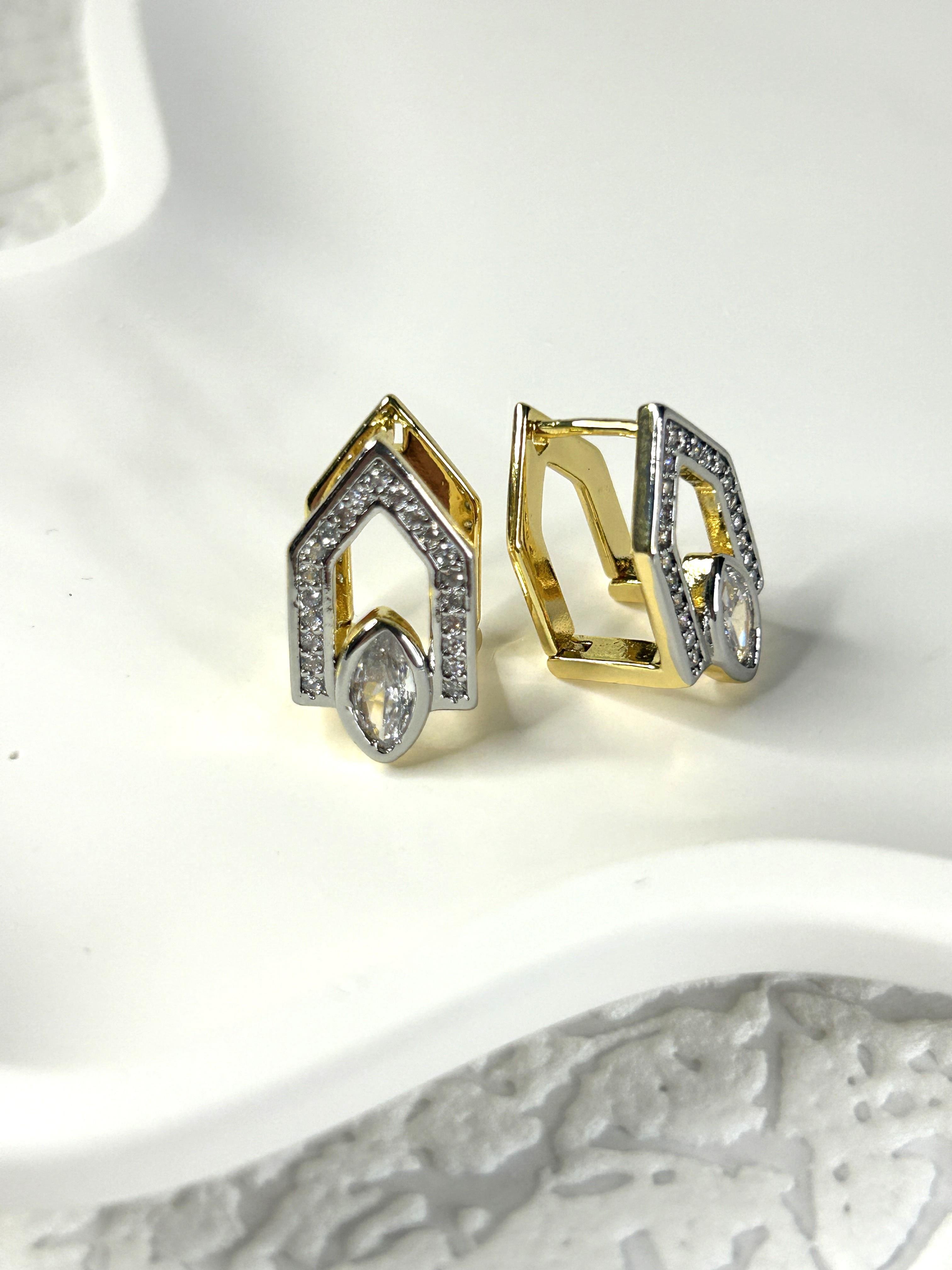 Premium Zirkon Taşlı Kubbe Küpe