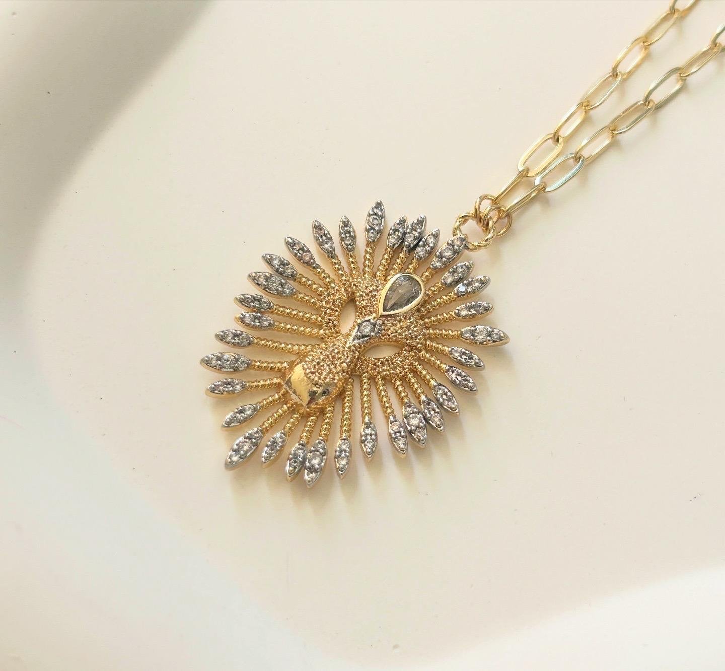 Premium Zirkon Taşlı Lion Kolye