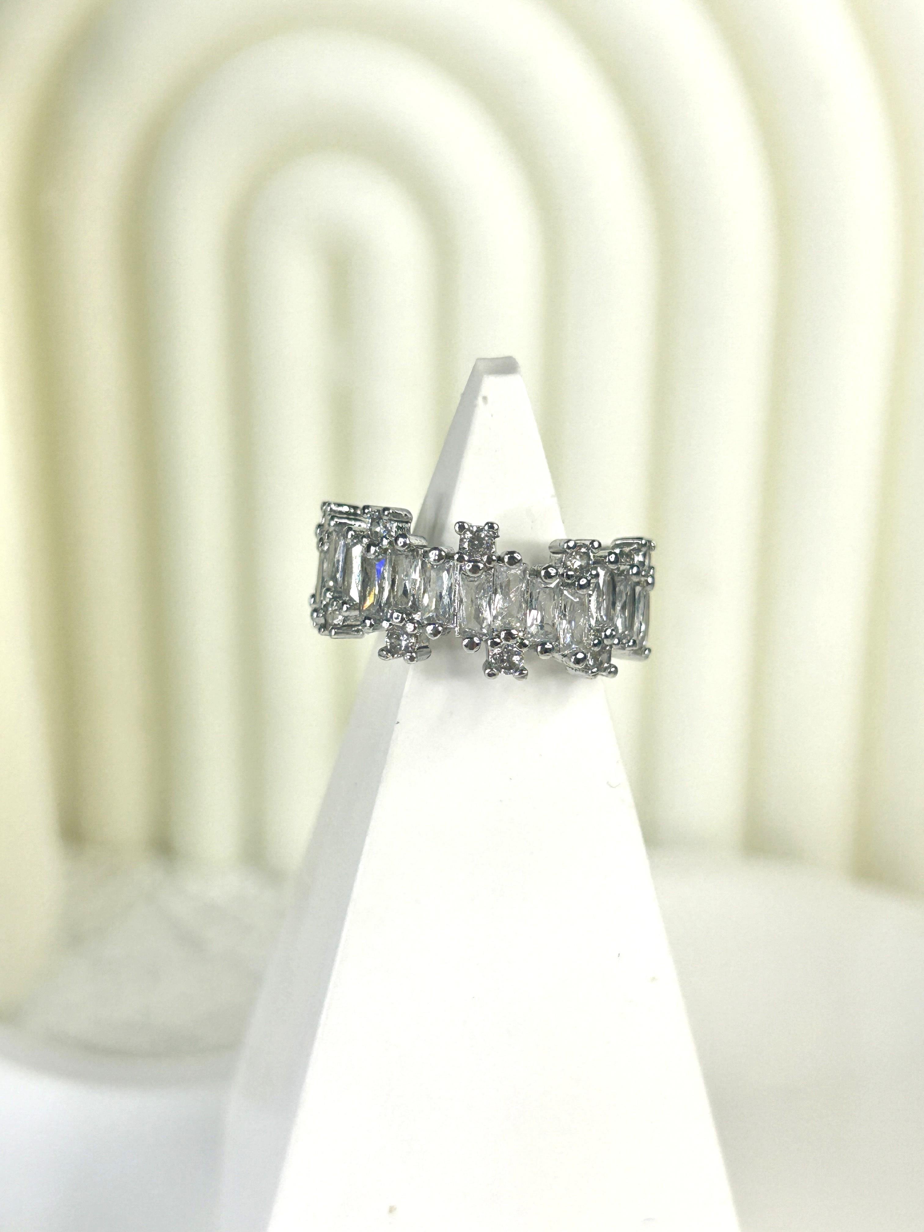 Premium Zirkon Taşlı Silver Yüzük