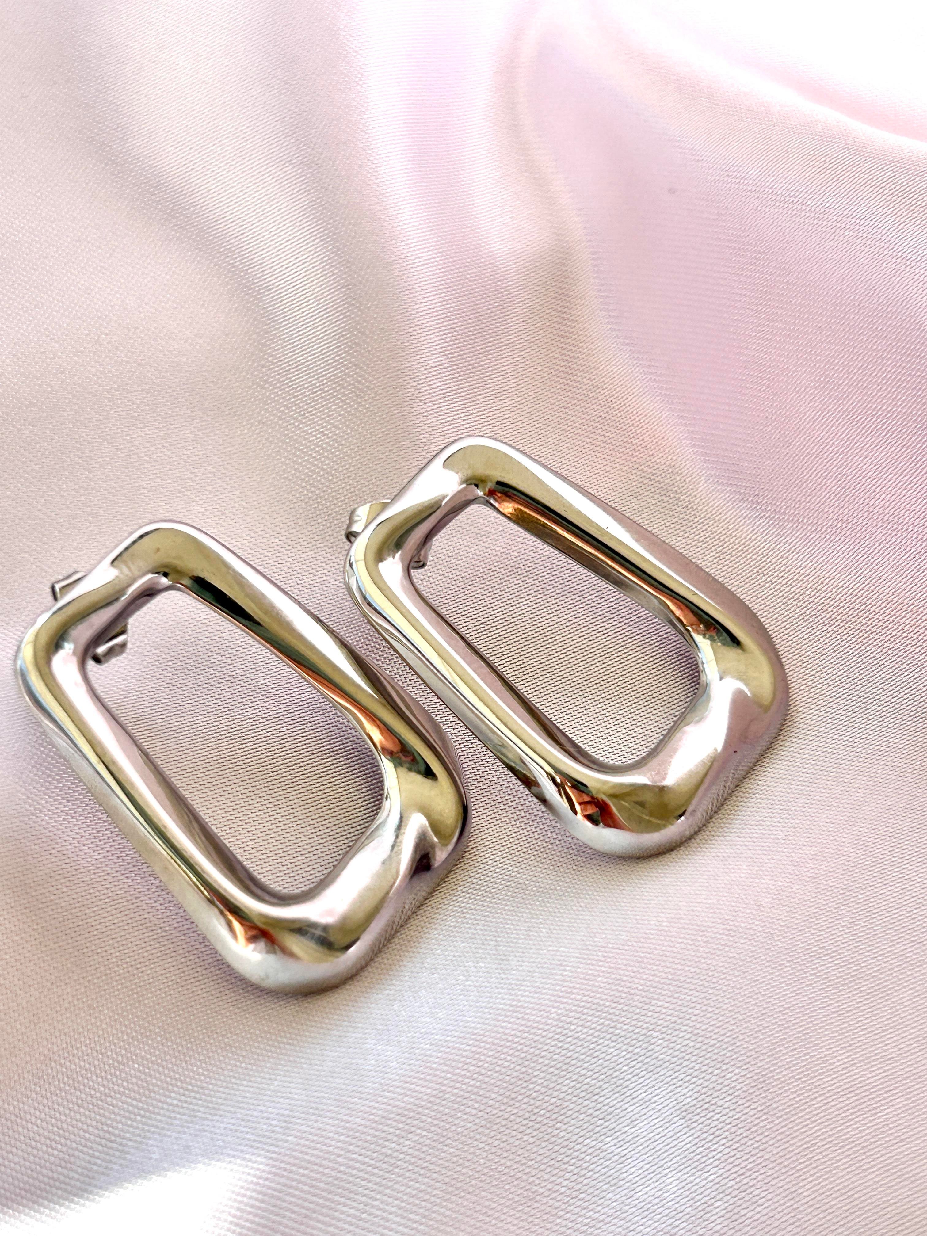 RETRO SİLVER ÇELİK KÜPE