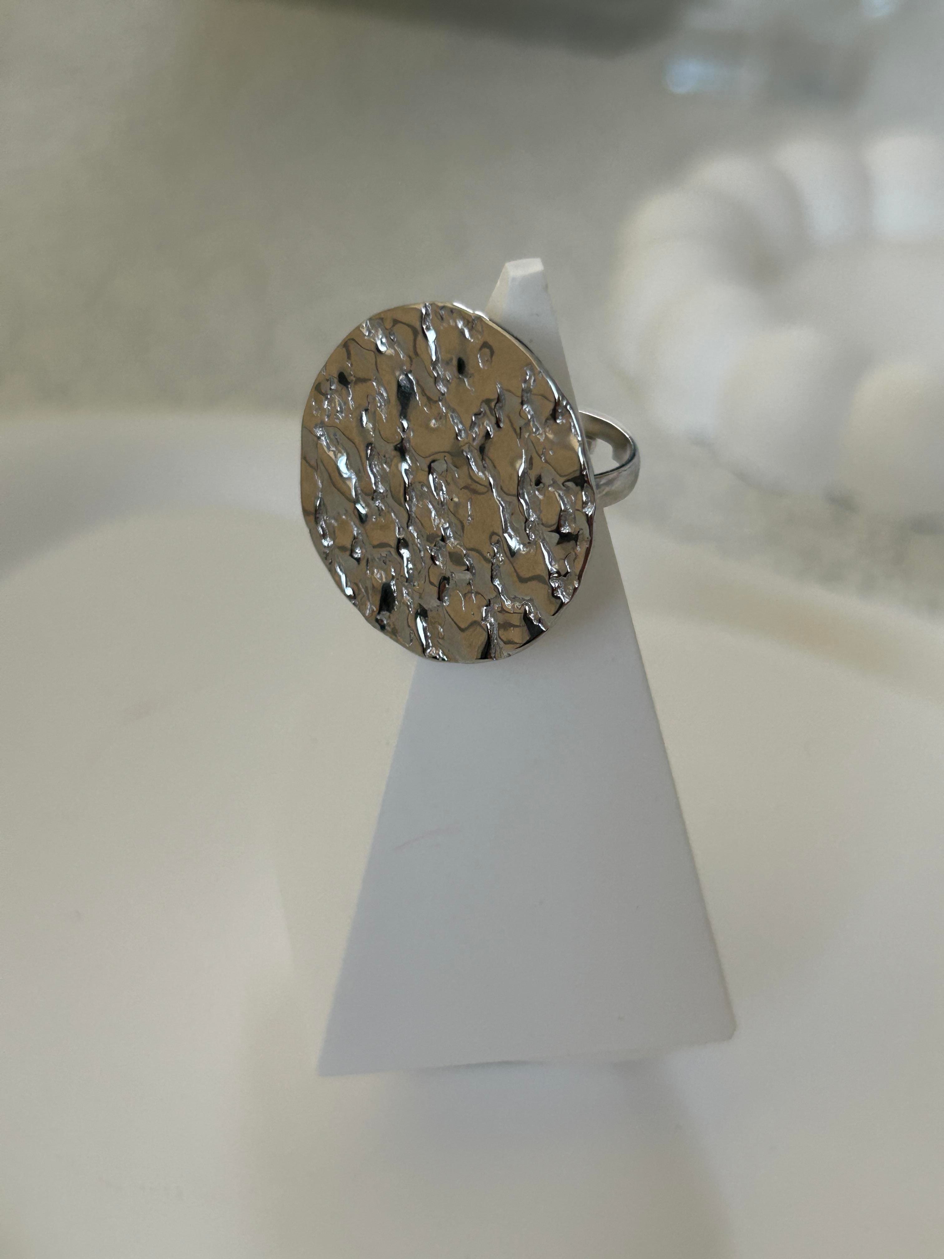 Silver Tabaka Yüzük