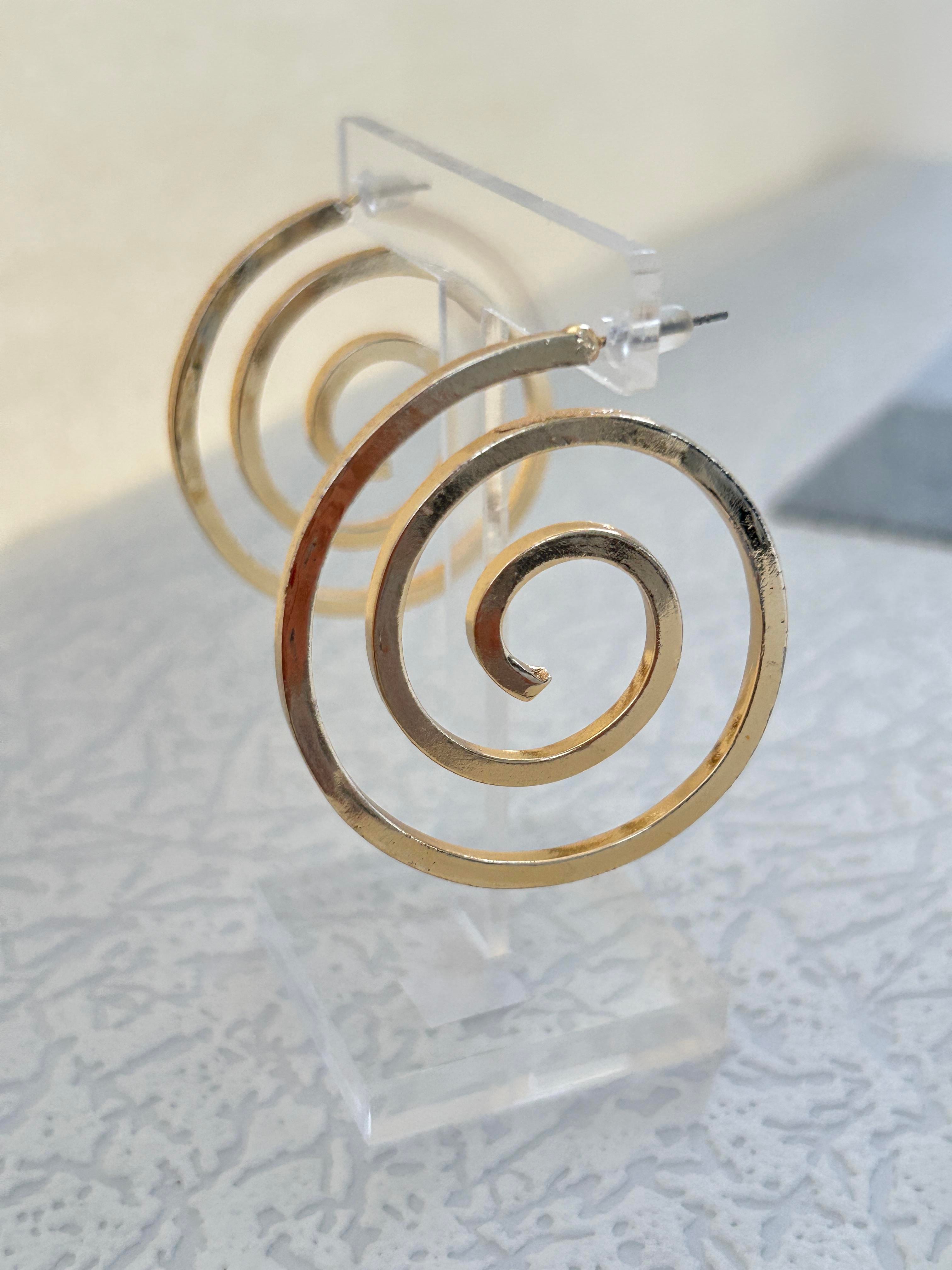 Spiral Gold Küpe