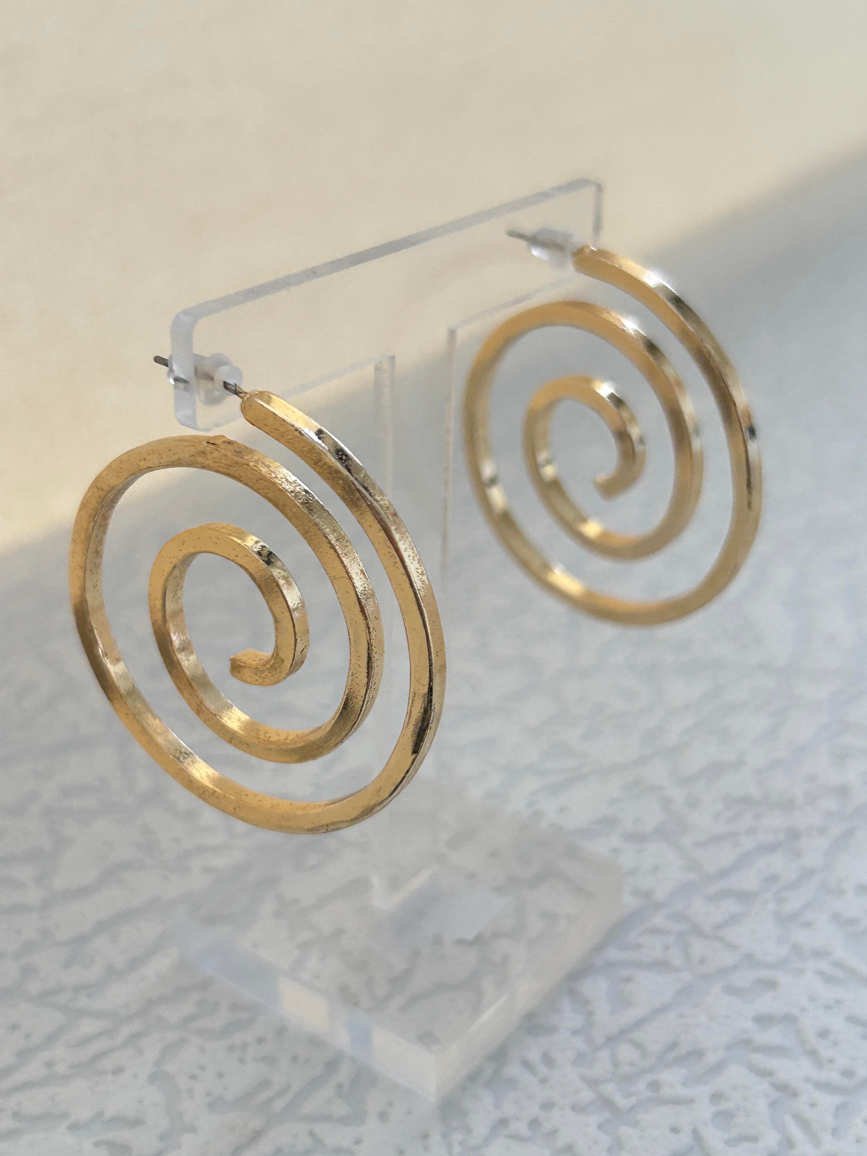 Spiral Gold Küpe