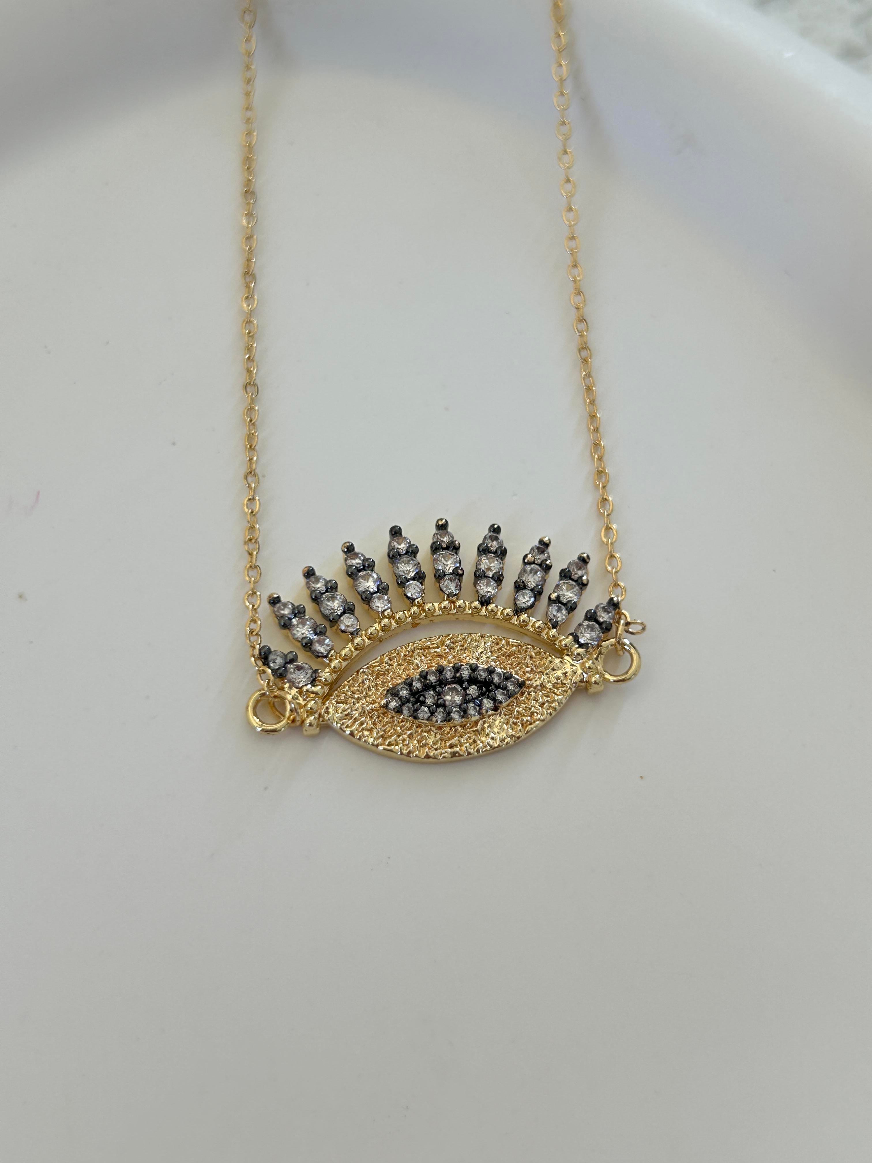 Taşlı Marka Model Göz Kolye