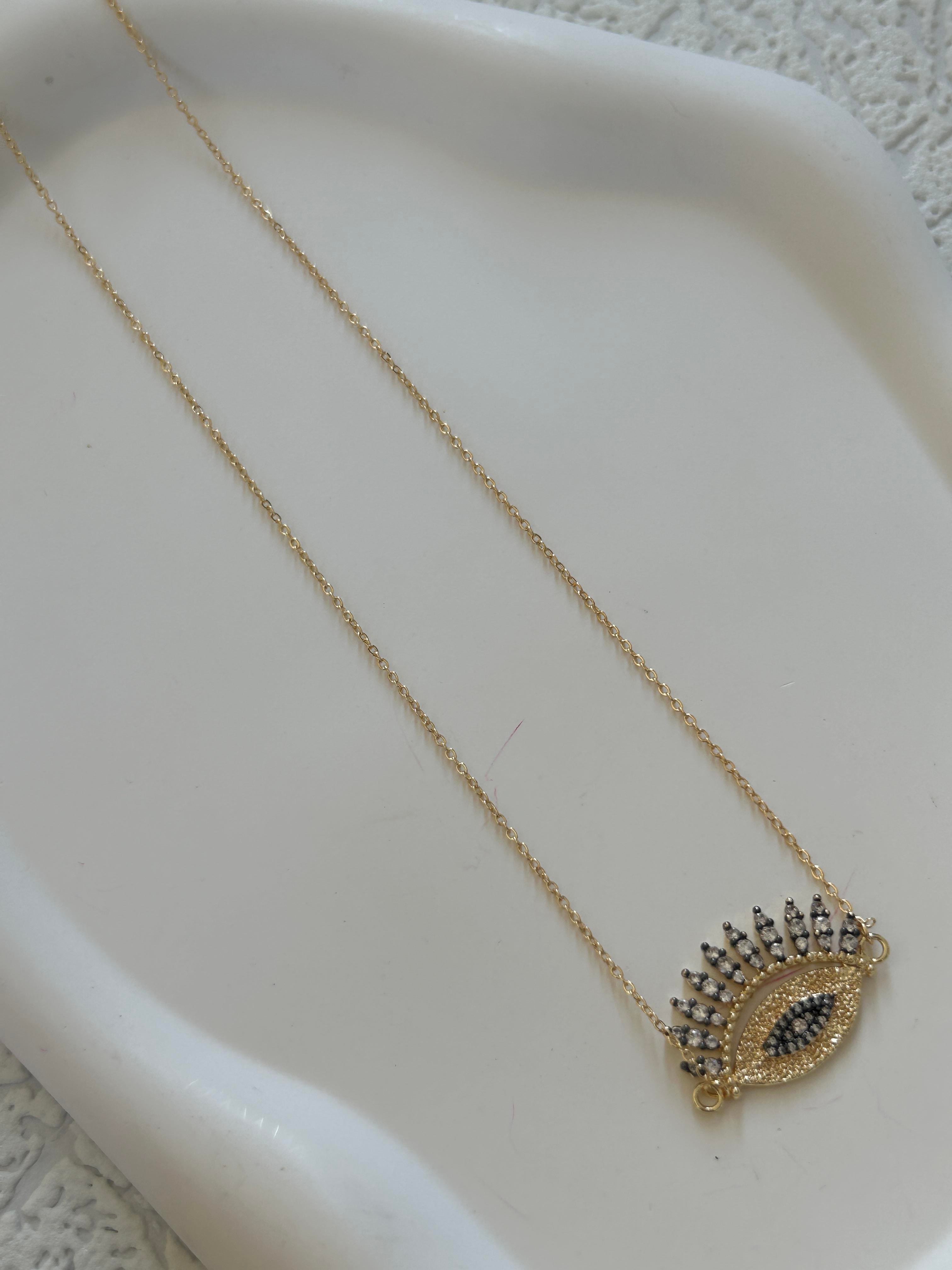 Taşlı Marka Model Göz Kolye