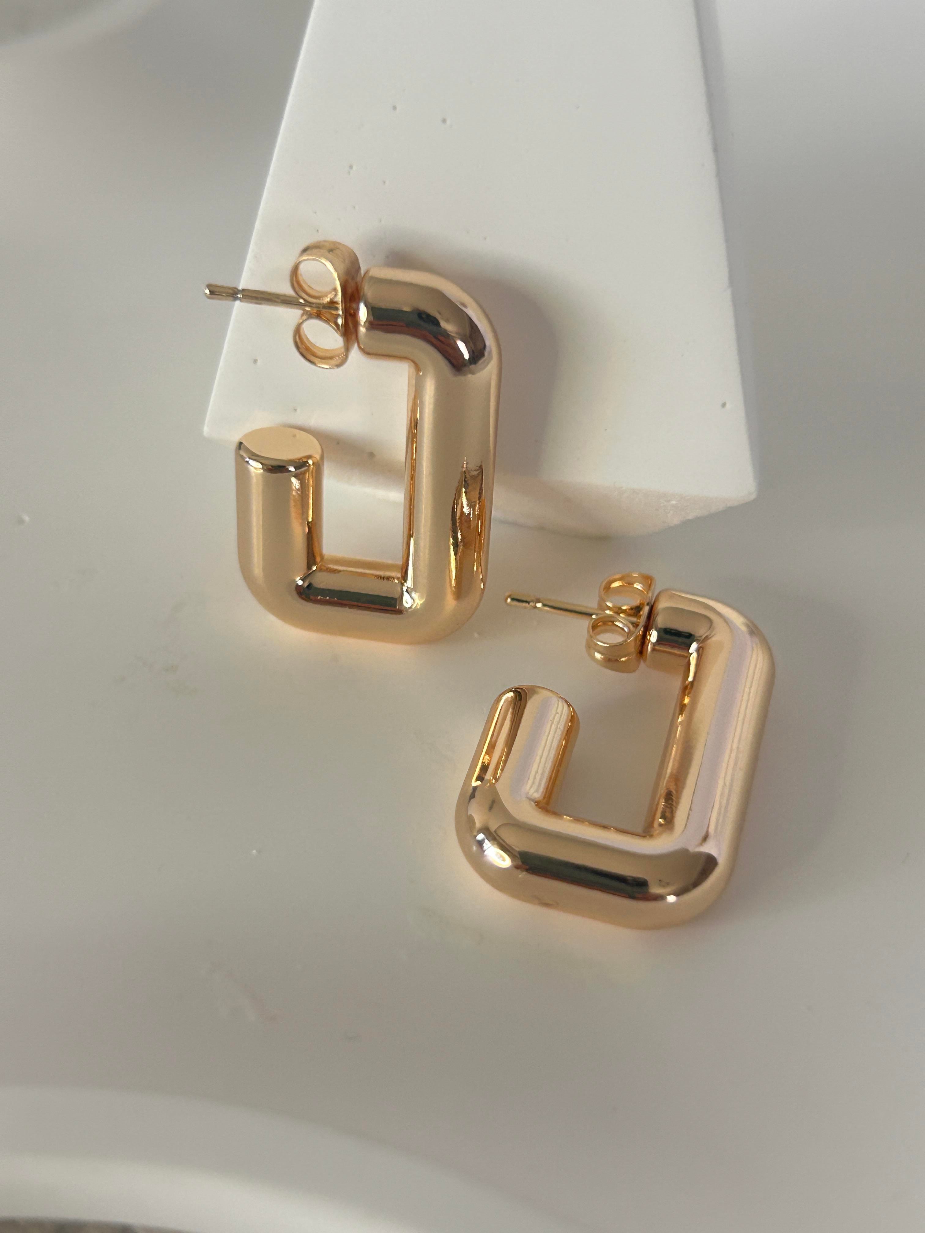 XP GEOMETRİK GOLD KÜPE