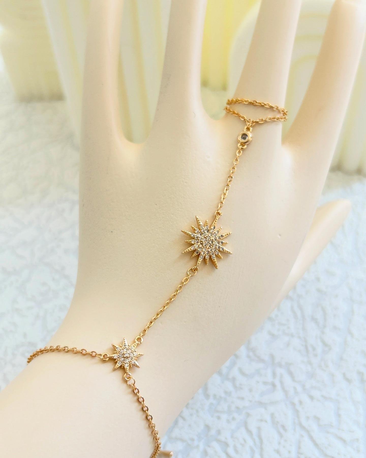 Yıldız Zirkon Taşlı Gold Şahmeran