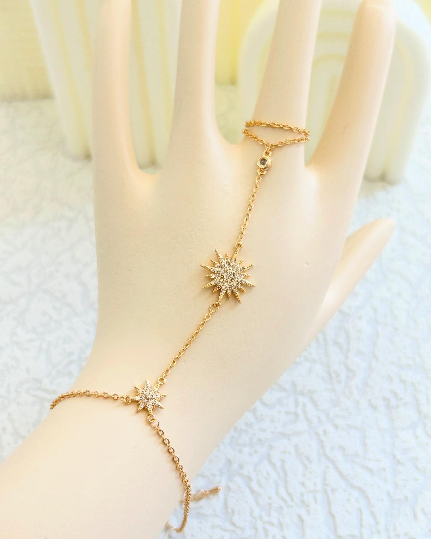 Yıldız Zirkon Taşlı Gold Şahmeran