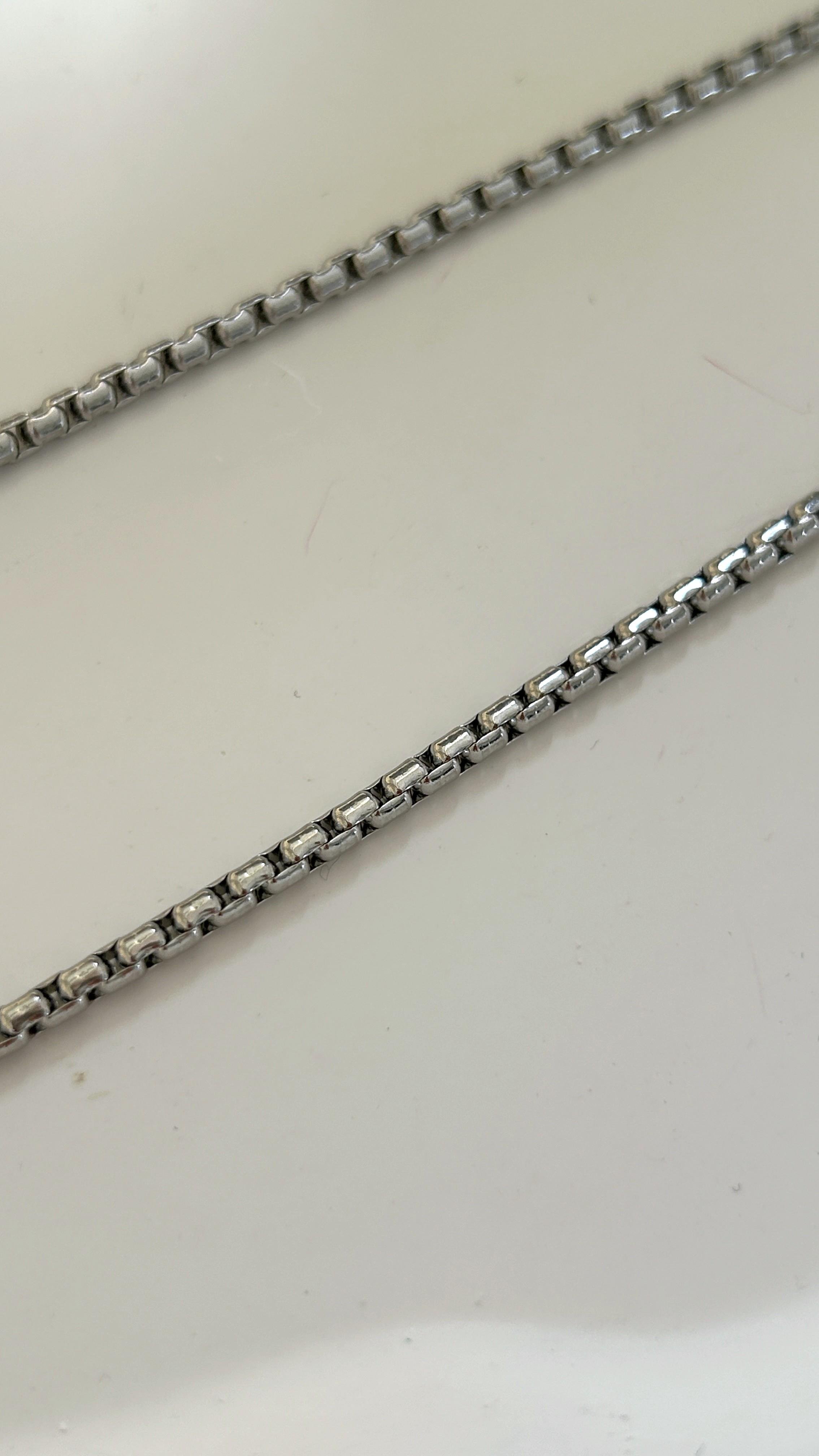 Yuvarlak Zincir Çelik Kolye