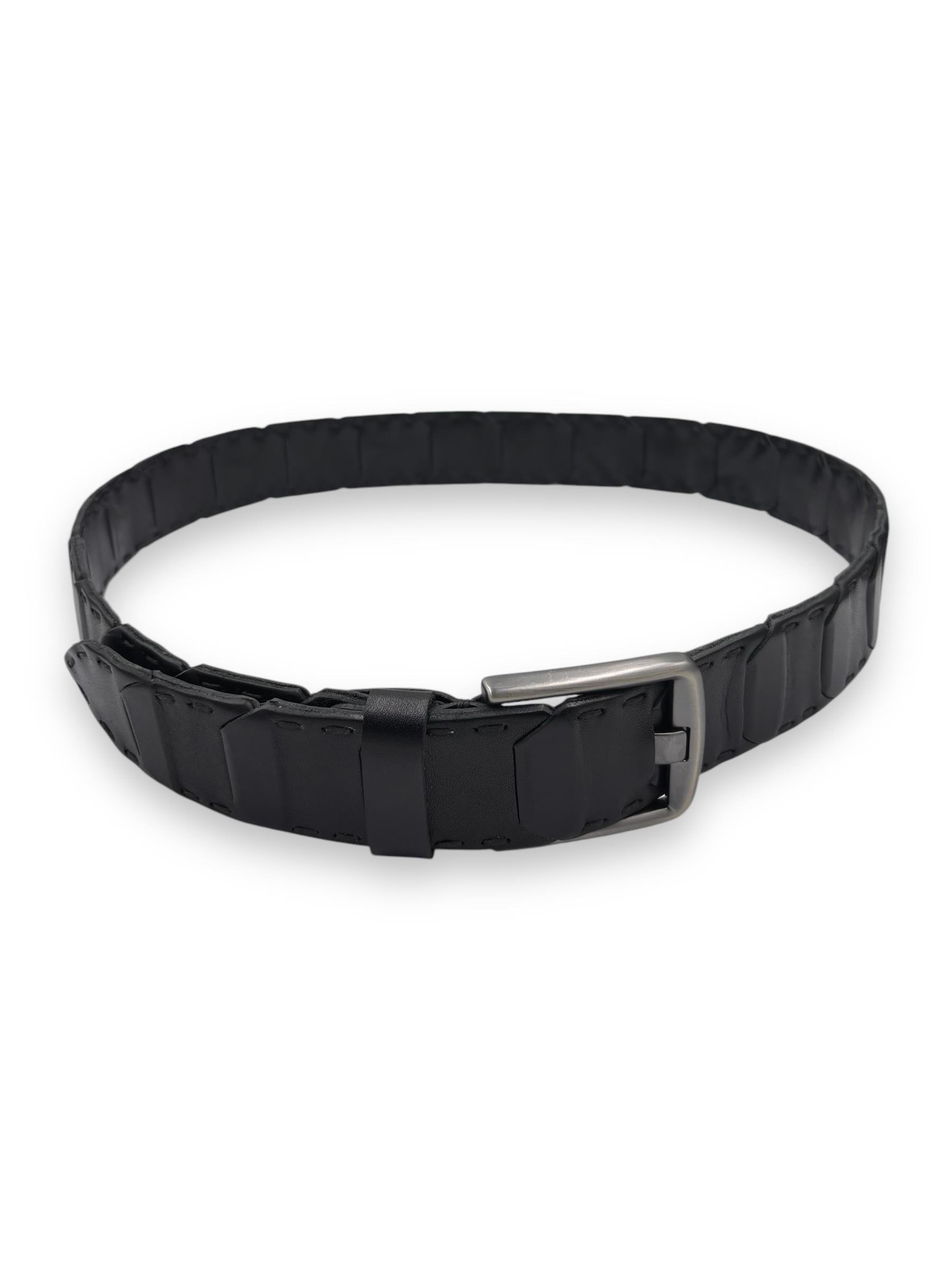 RENLOS El Yapımı Harmonia Deri Kemer: Doğal ve Estetik İki Renk Parçalı Tasarım