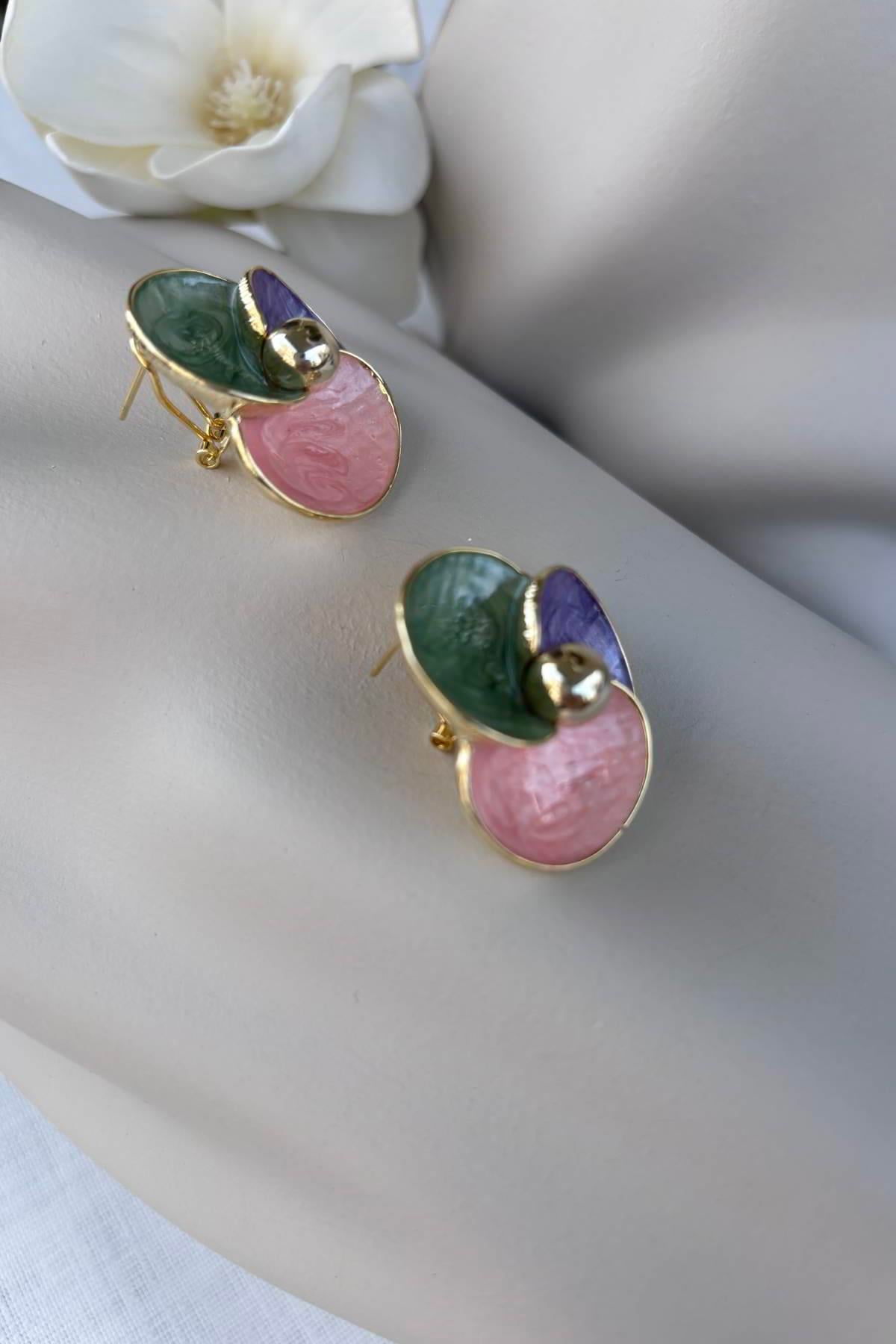 Özel Seri Gold Glitz Küpe