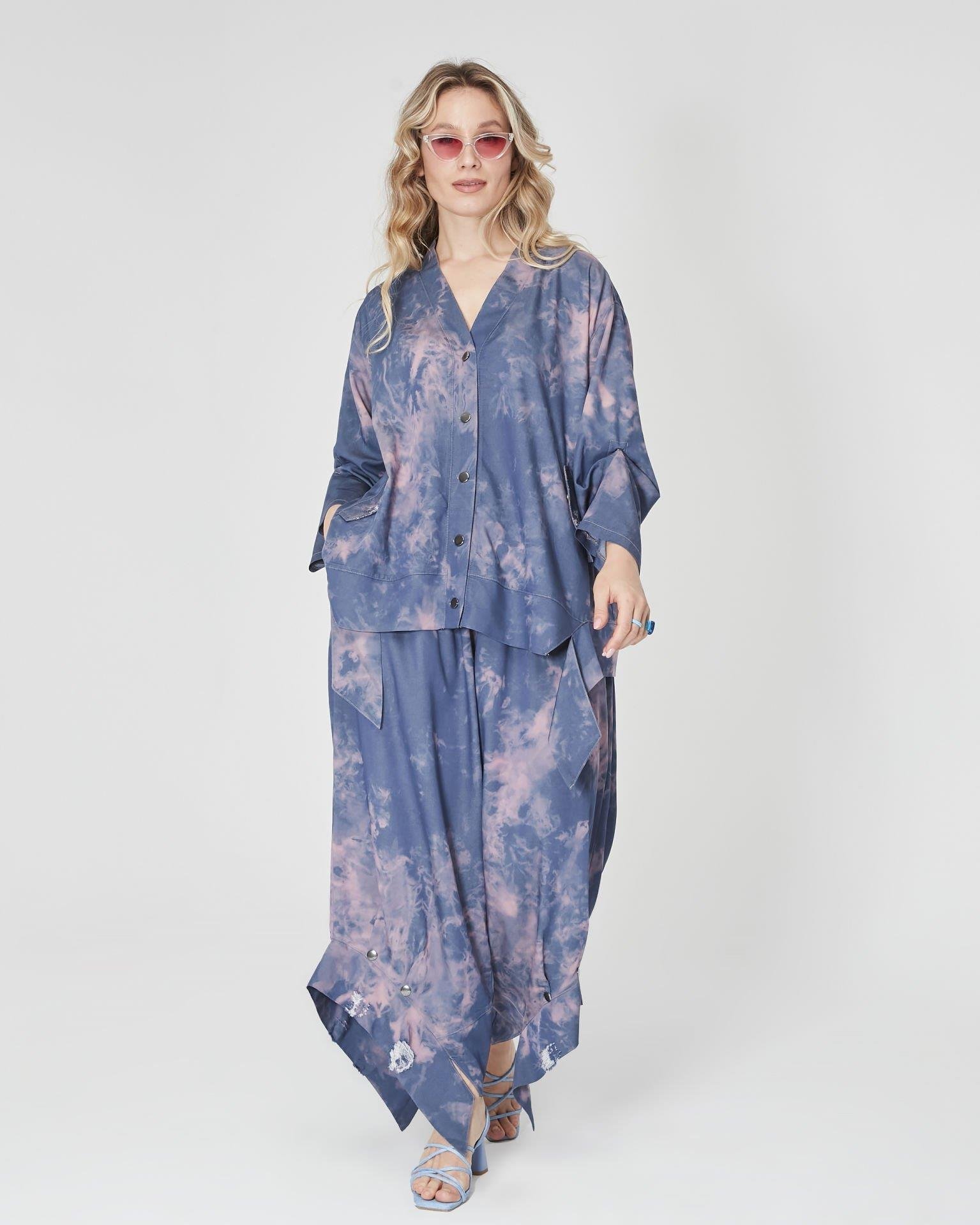 Batik Desenli İkili Takım