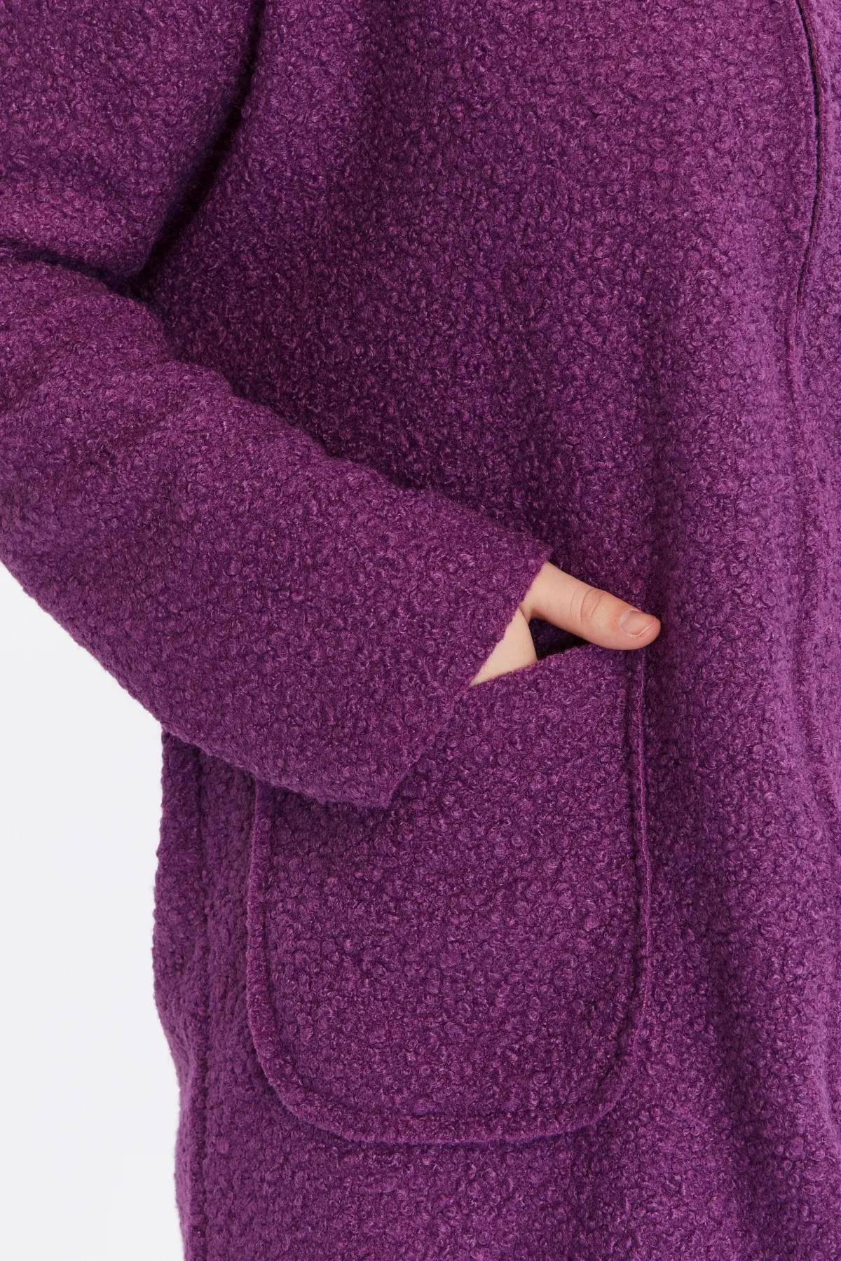 Büyük Beden Bordo Buklet Hoodie