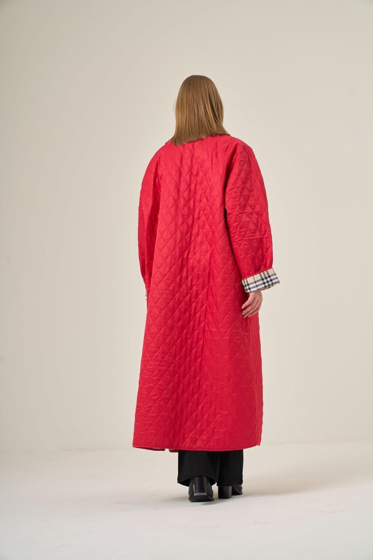 Kırmızı Trench Coat
