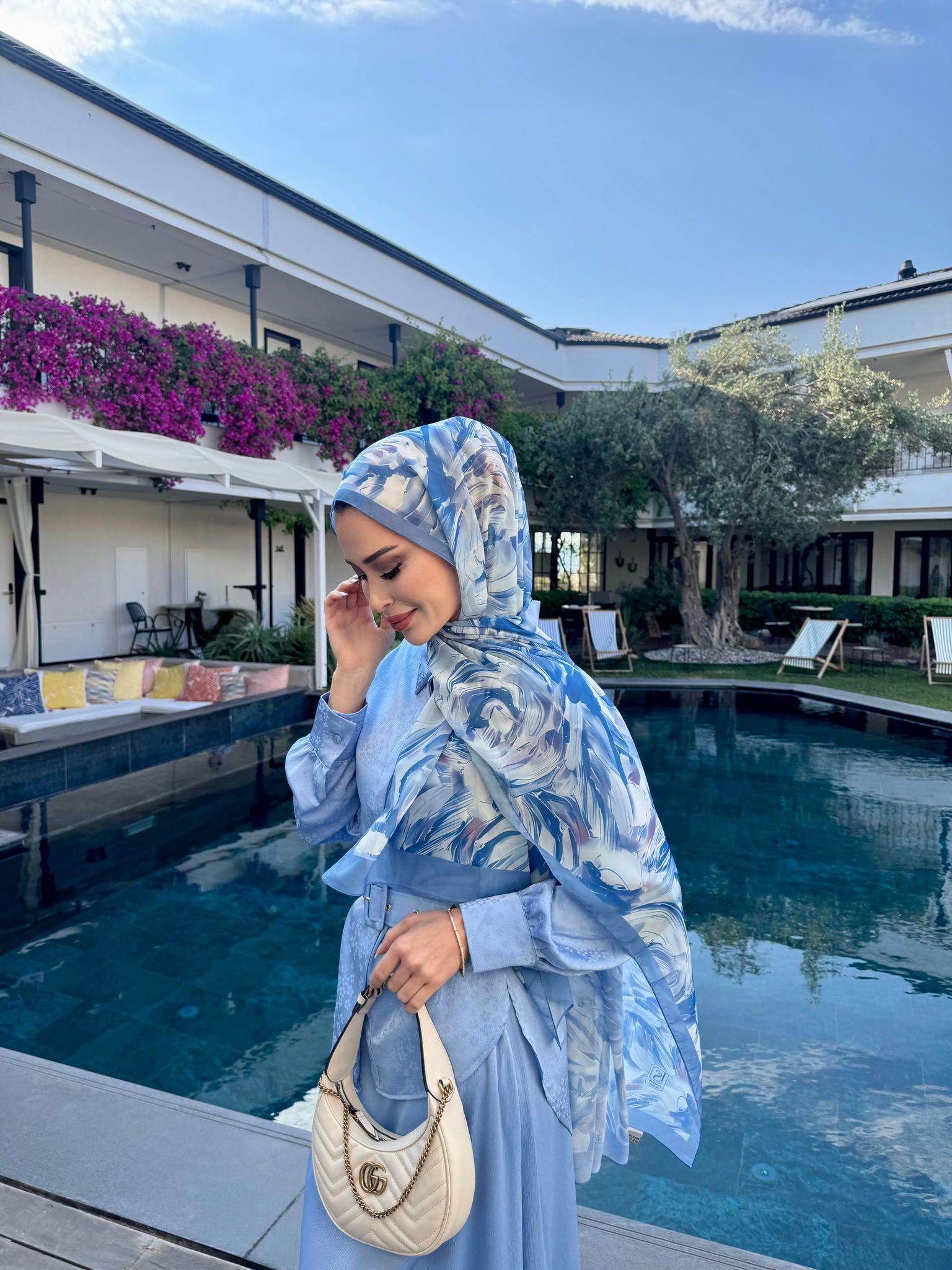 Flower İtalyan İpeği Şal