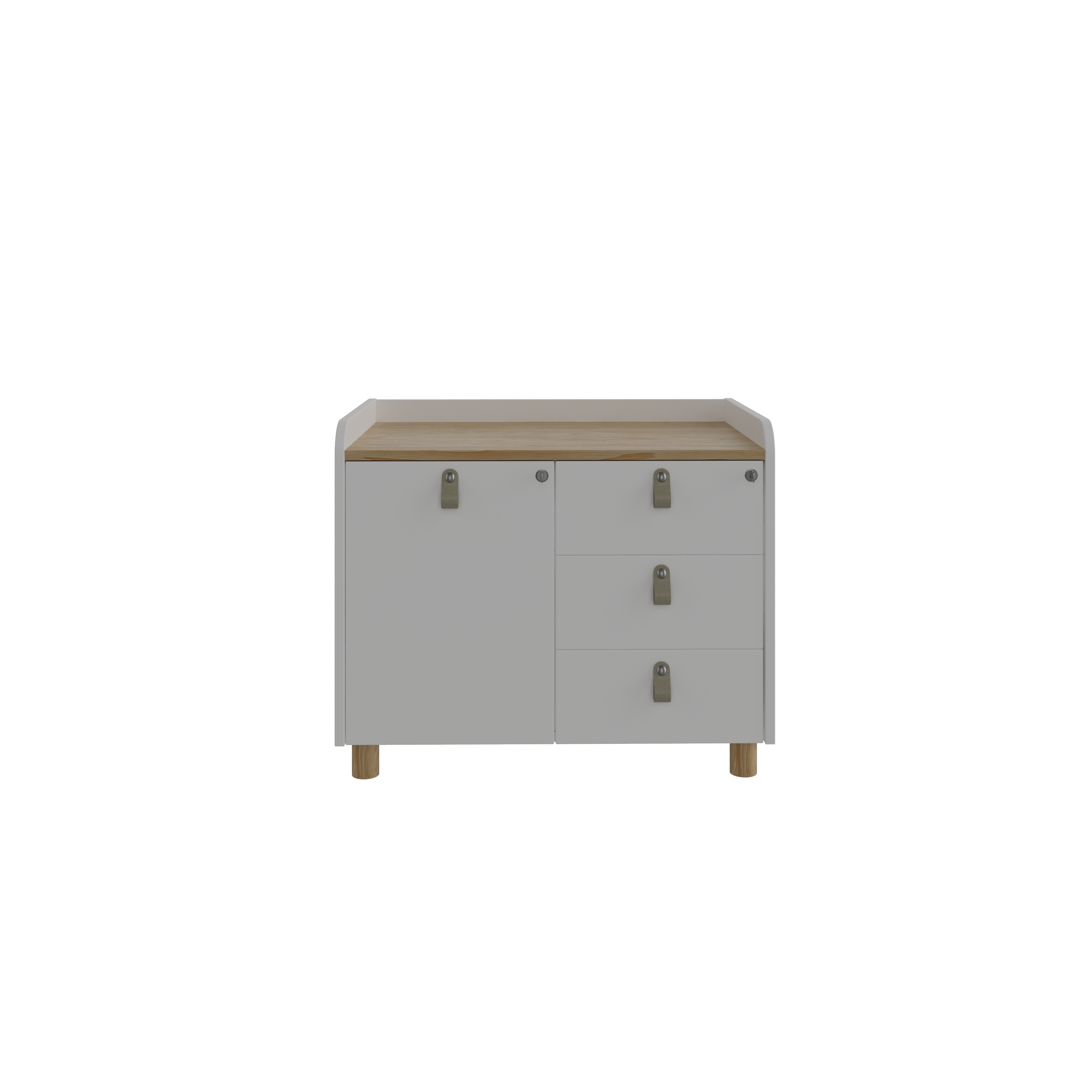 Aura Üç Çekmeceli Etajer