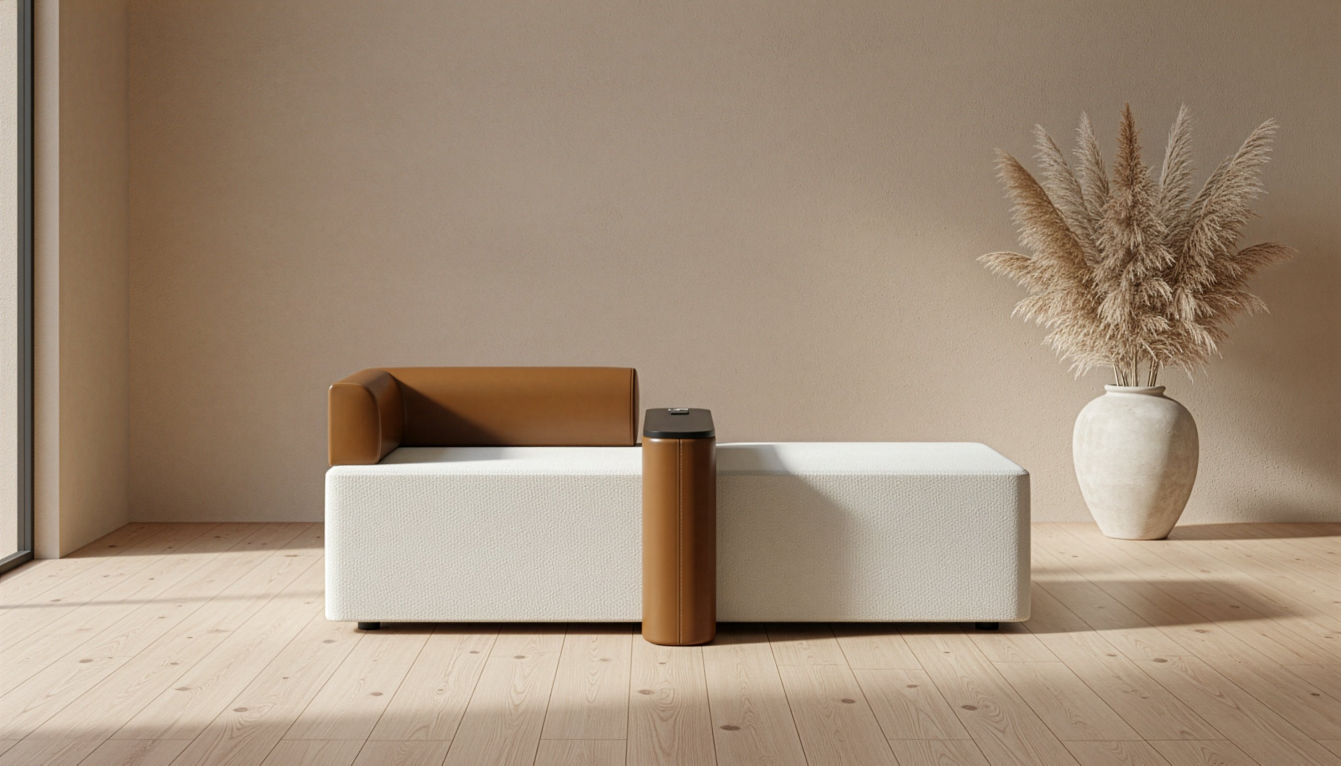 Cloud Bekleme Ünitesi | Melamin Sehpalı Uzun Koltuk | Gasell