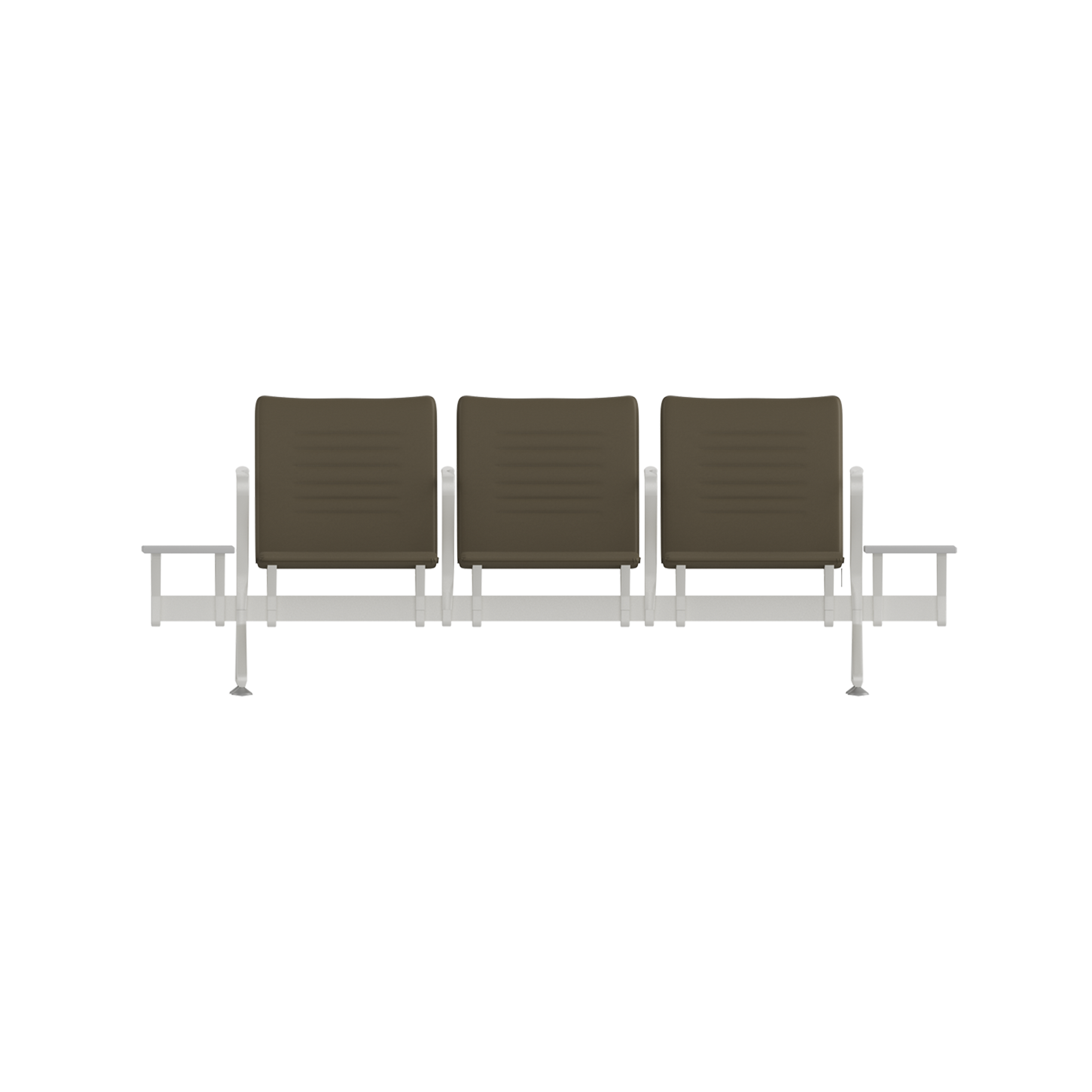 Hub Üçlü Kollu Yan Sehpalı Bekleme Koltuğu