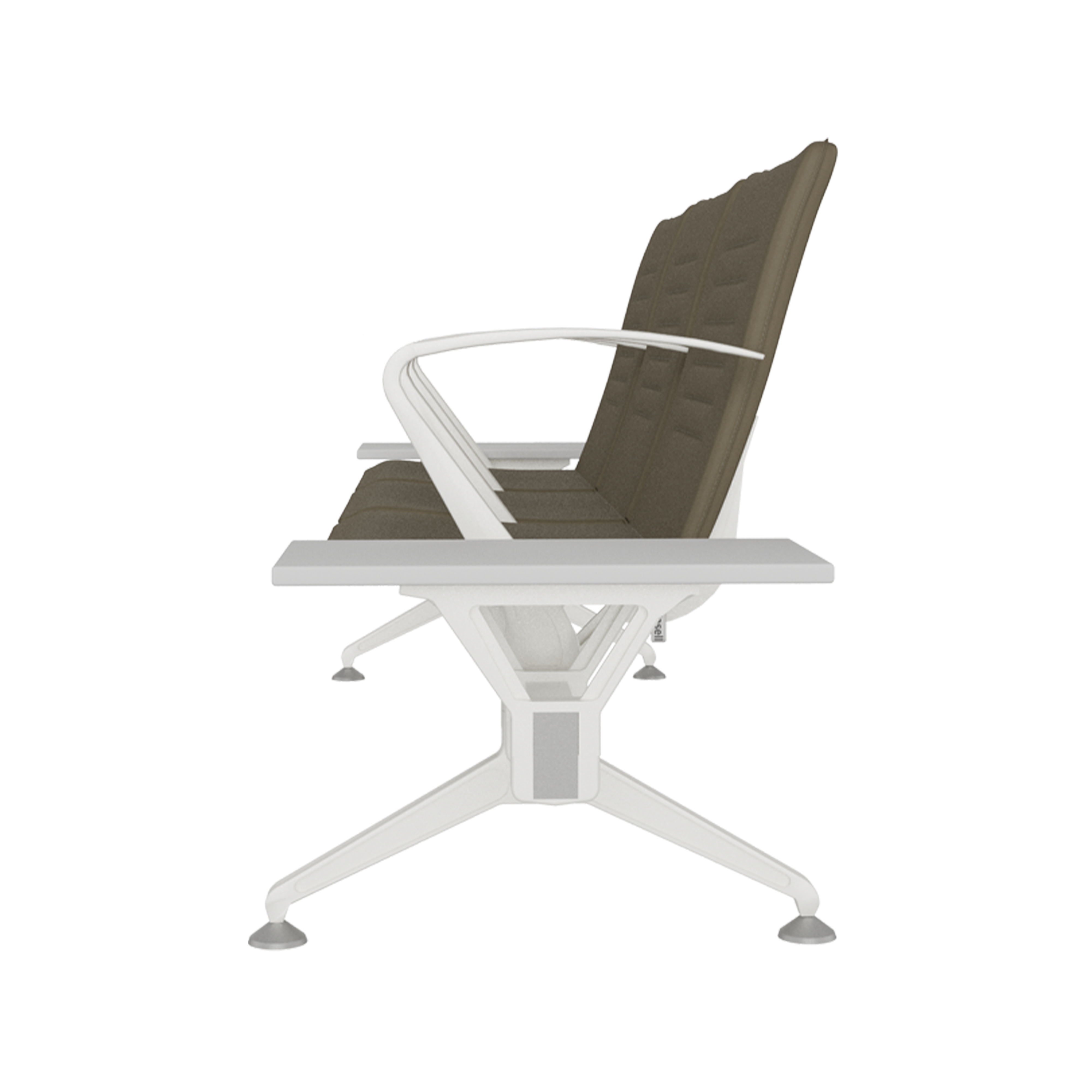 Hub Üçlü Kollu Yan Sehpalı Bekleme Koltuğu