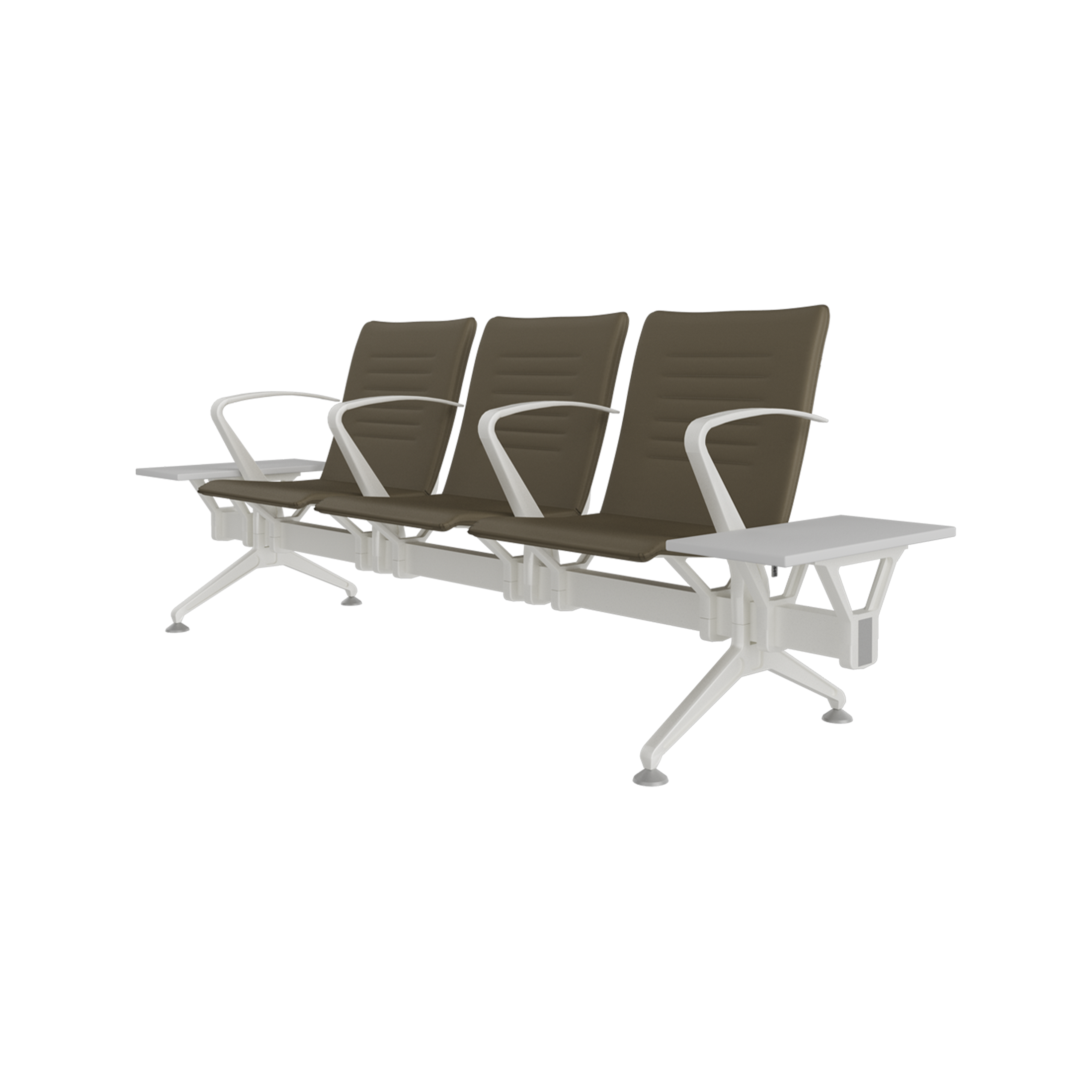 Hub Üçlü Kollu Yan Sehpalı Bekleme Koltuğu