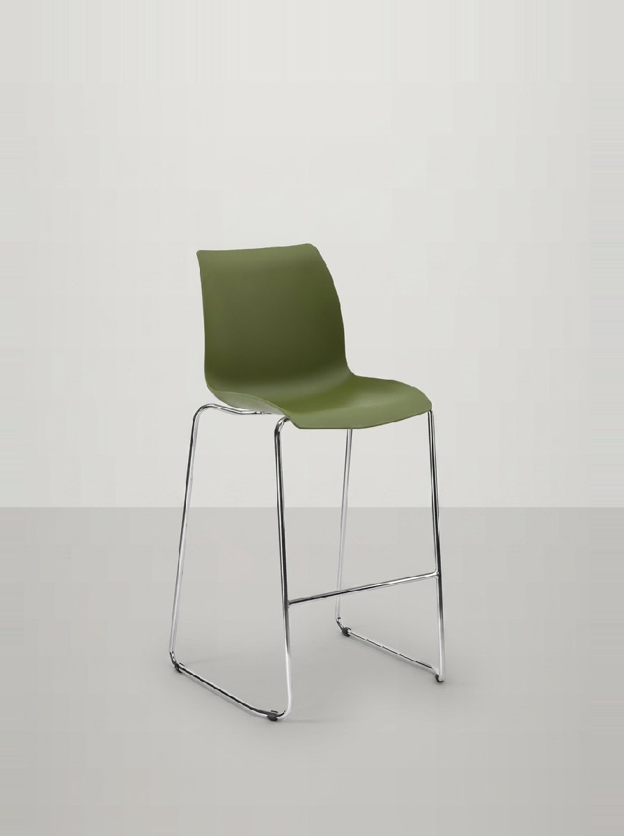Lido Metal Bar Sandalyesi 75 cm | Metal Ayaklı İstiflenebilir Bar Taburesi | Gasell