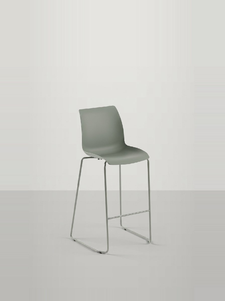 Lido Metal Bar Sandalyesi 75 cm | Metal Ayaklı İstiflenebilir Bar Taburesi | Gasell