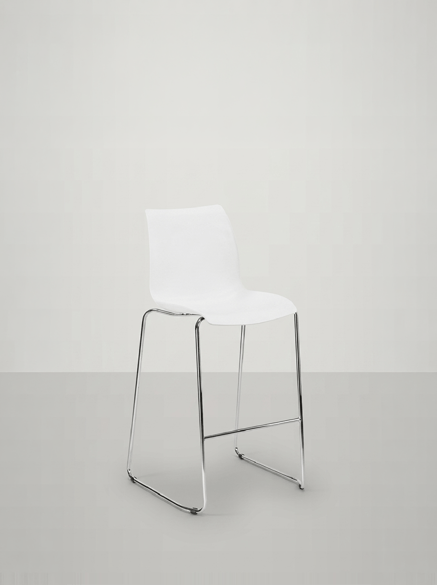 Lido Metal Bar Sandalyesi 75 cm | Metal Ayaklı İstiflenebilir Bar Taburesi | Gasell