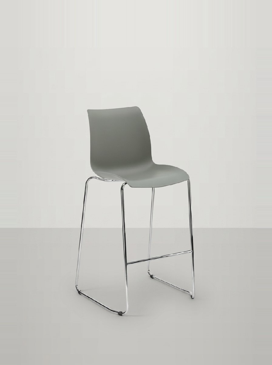 Lido Metal Bar Sandalyesi 75 cm | Metal Ayaklı İstiflenebilir Bar Taburesi | Gasell
