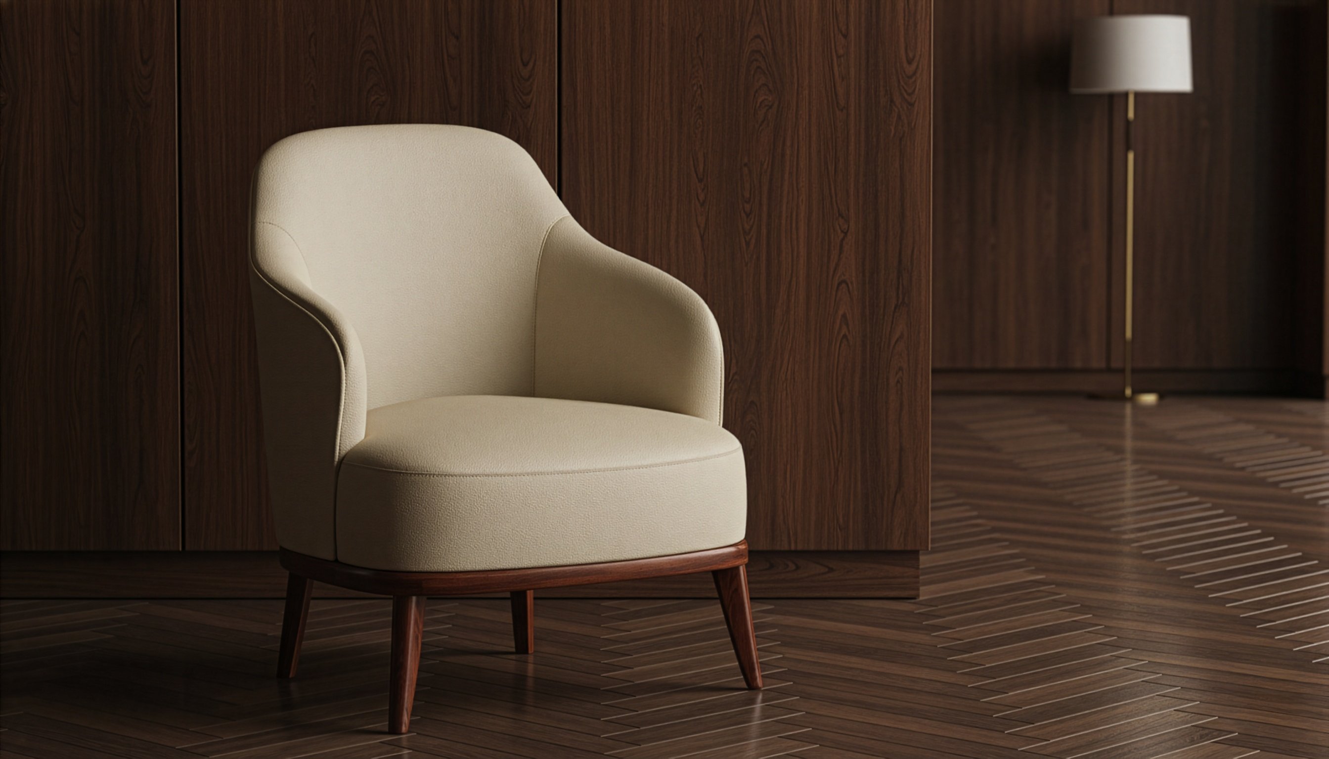 Lobby Berjer | Ahşap Ayaklı Klasik Tekli Koltuk | Gasell