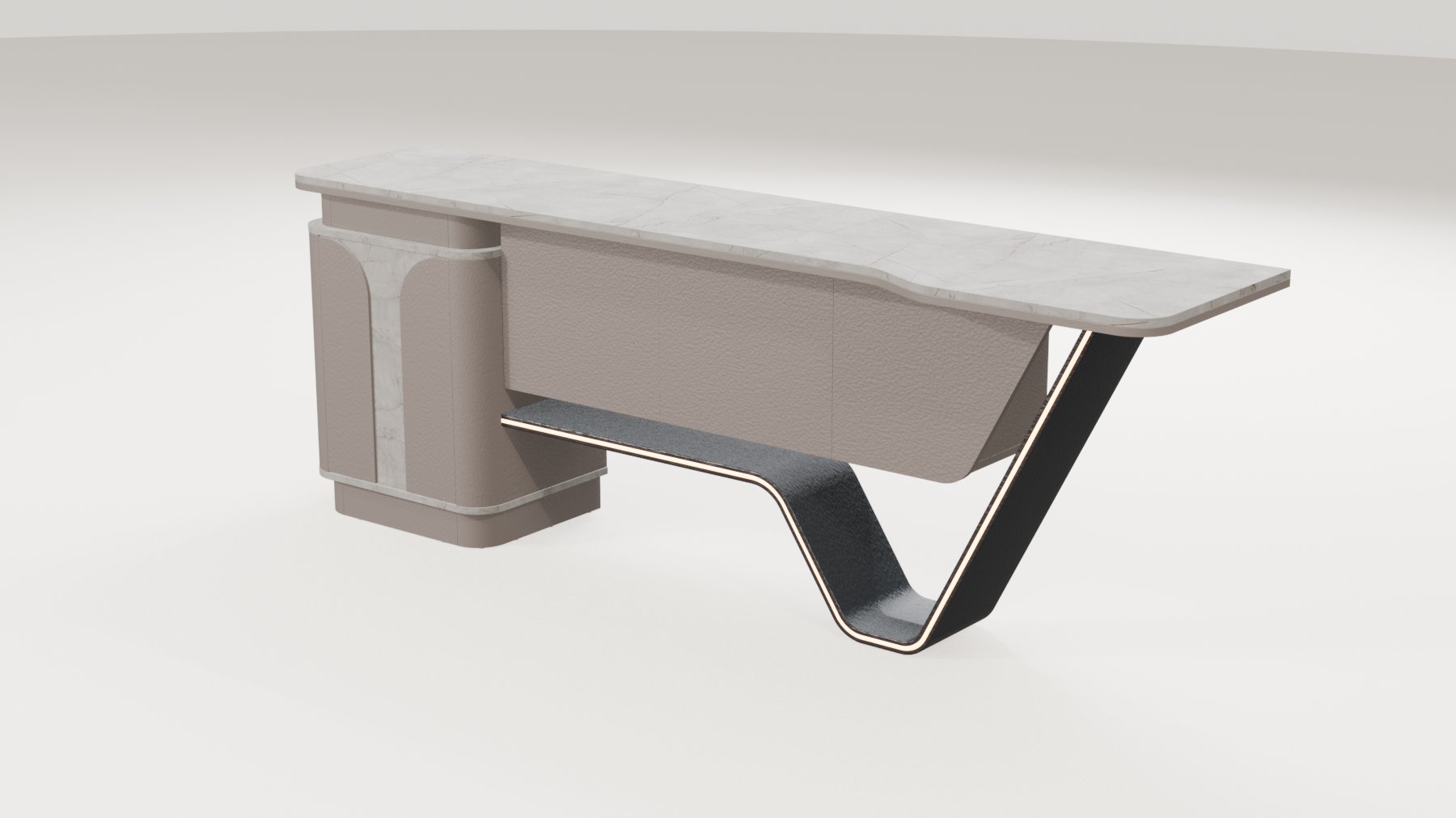 Lumer Yönetici Dolabı 240X57 cm | Gasell