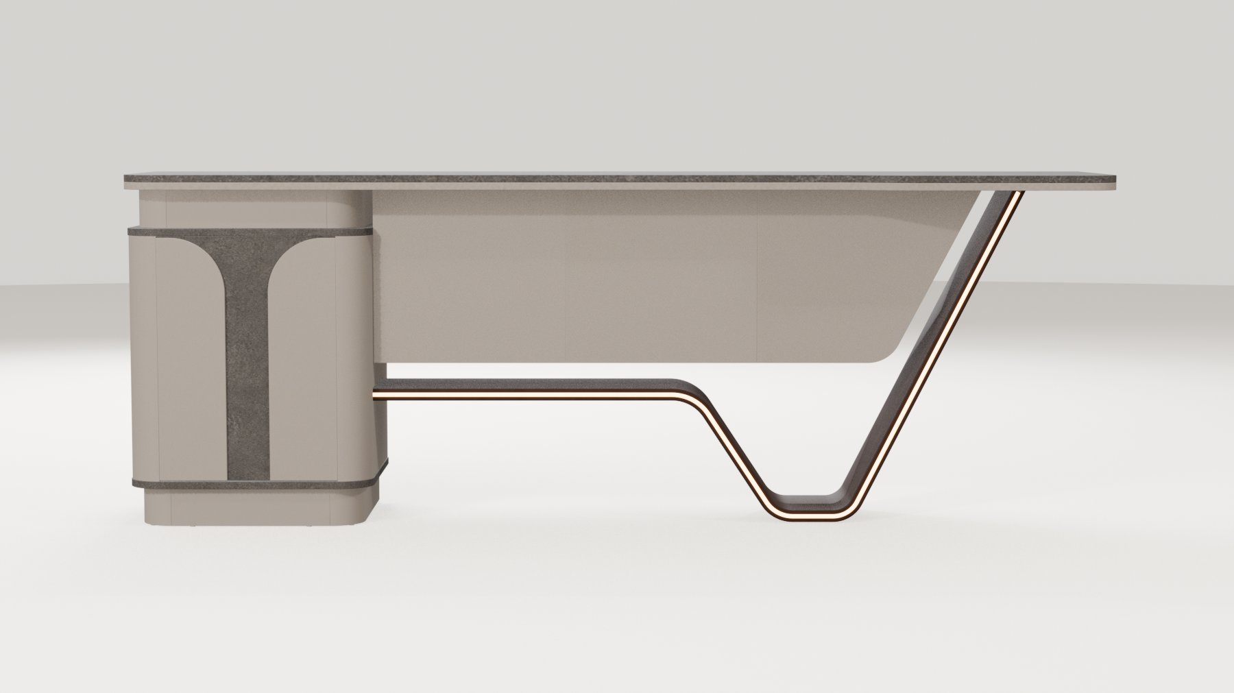 Lumer Yönetici Dolabı 240X57 cm | Gasell
