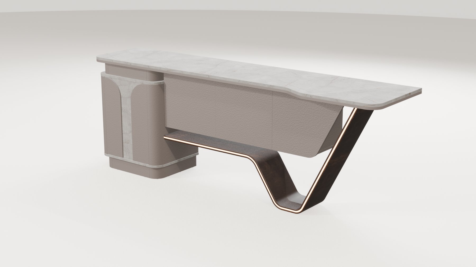 Lumer Yönetici Dolabı 240X57 cm | Gasell