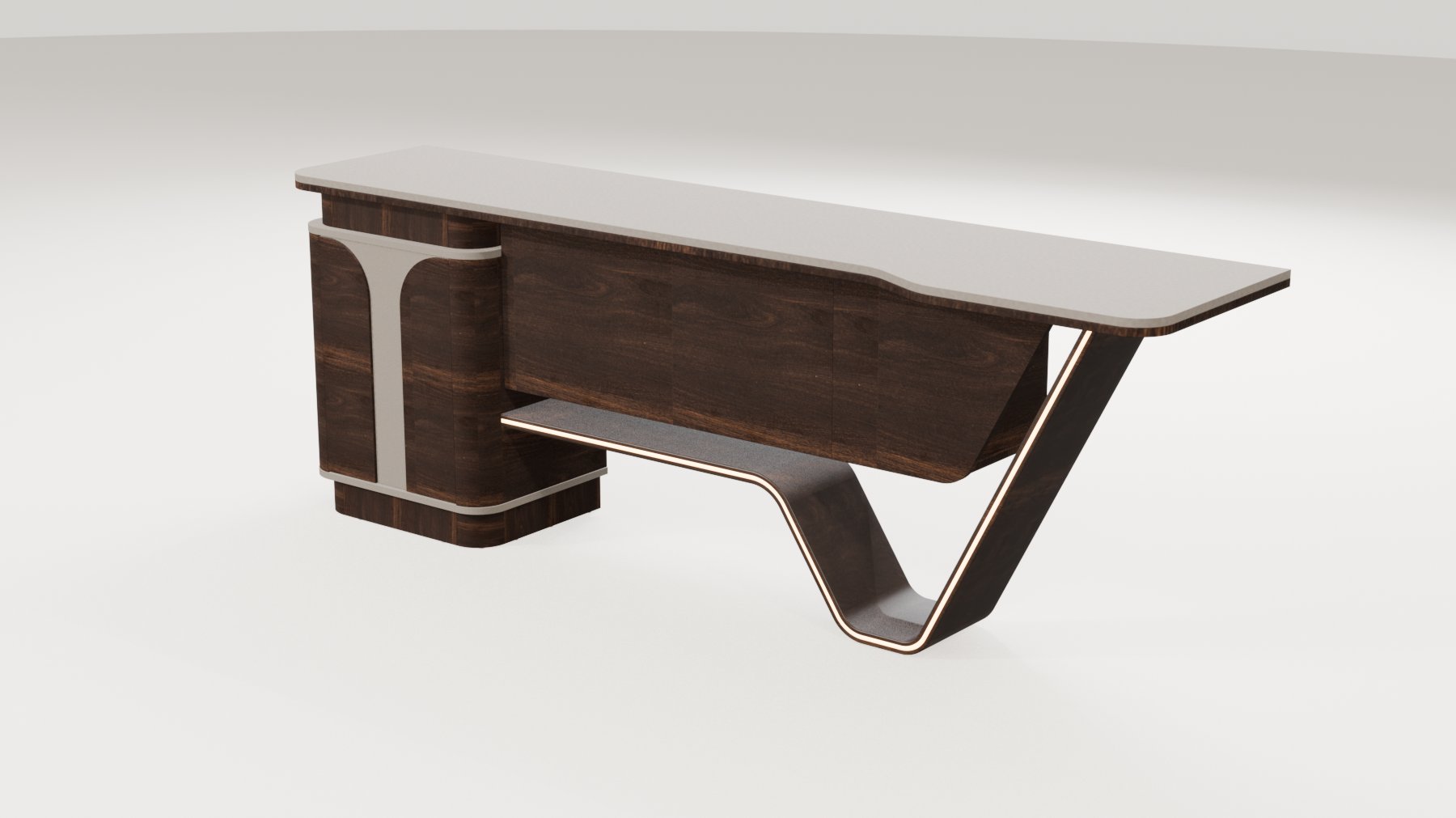 Lumer Yönetici Dolabı 240X57 cm | Gasell