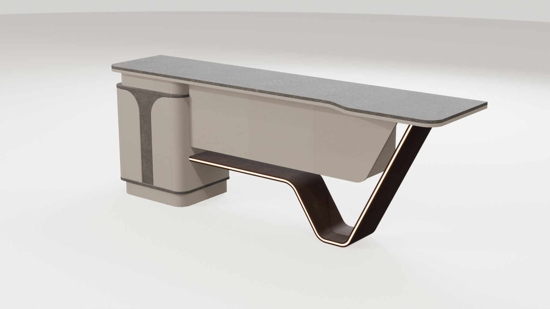 Lumer Yönetici Dolabı 240X57 cm | Gasell