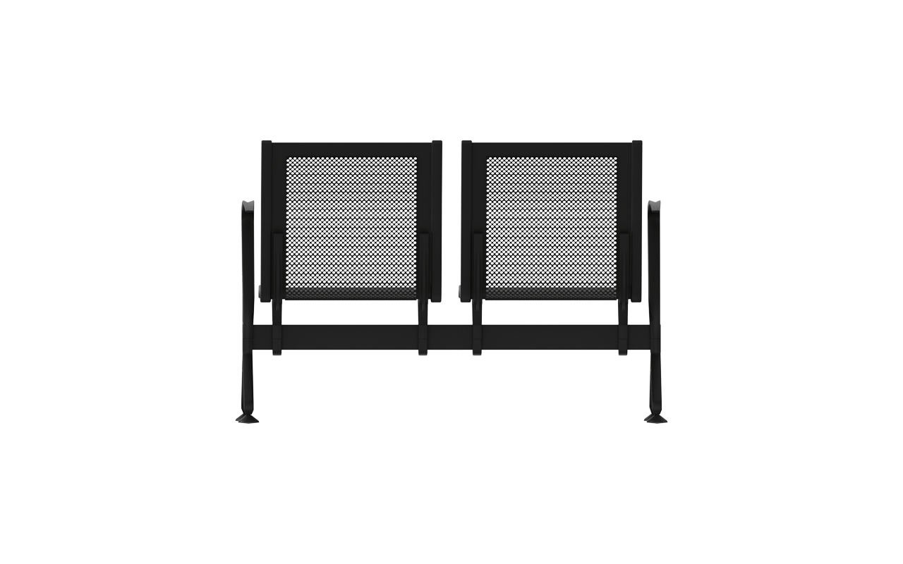 STEEL İkili Terminal Bekleme Kollu | Mesh İkili Terminal Koltuğu | Gasell