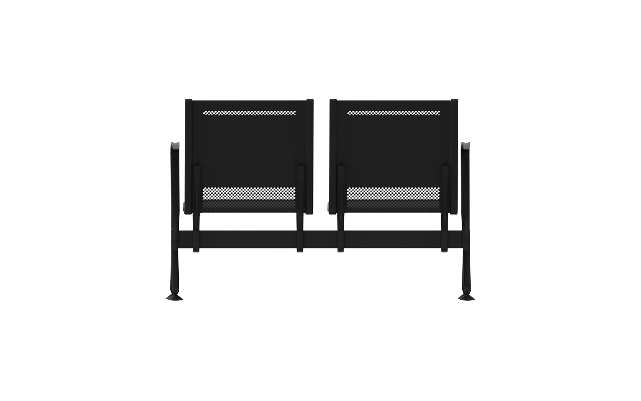STEEL İkili Terminal Bekleme Kollu | Mesh İkili Terminal Koltuğu | Gasell