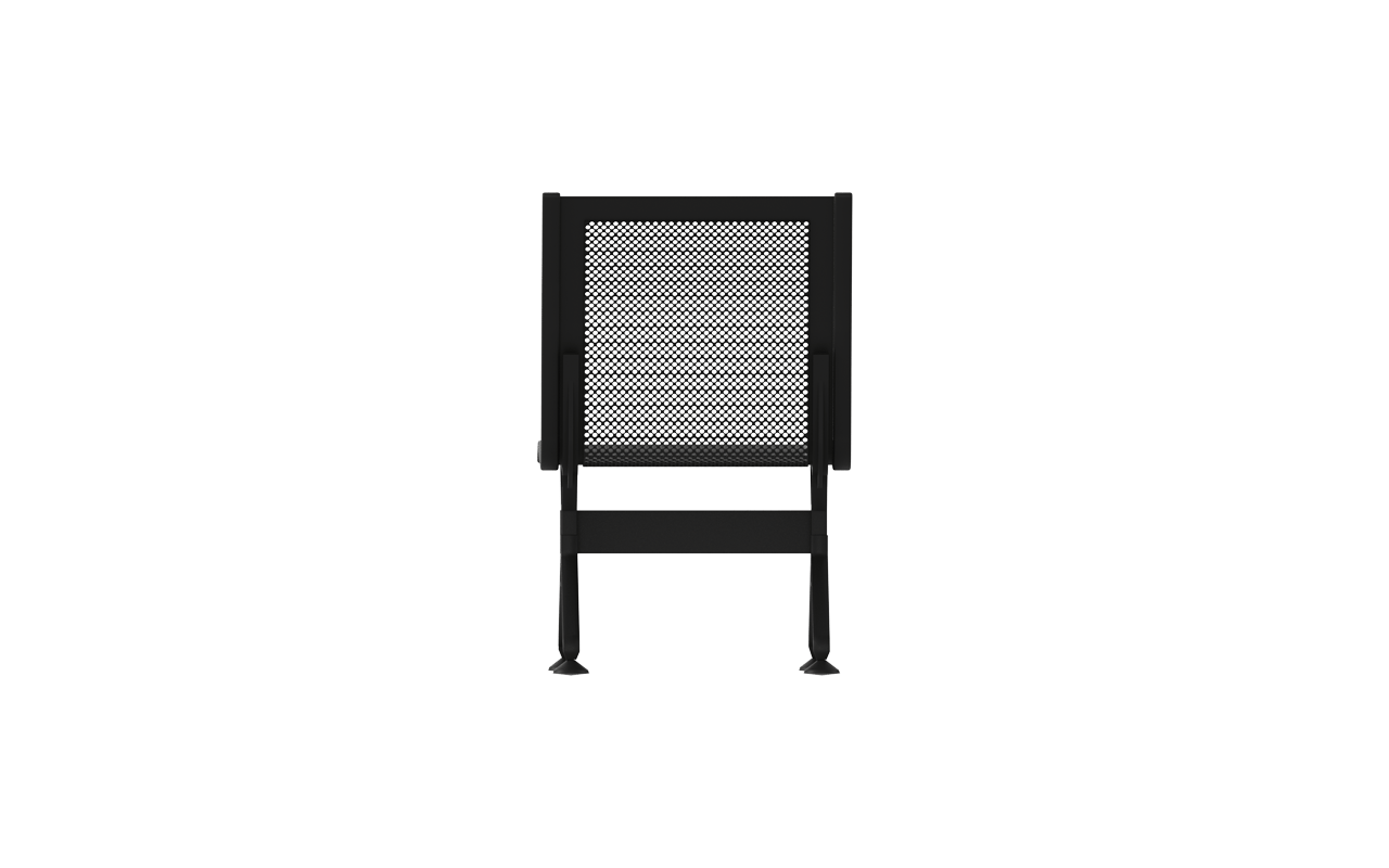 STEEL Tekli Terminal Bekleme Kolsuz | Ultra Kompakt Mesh Terminal Koltuğu | Gasell