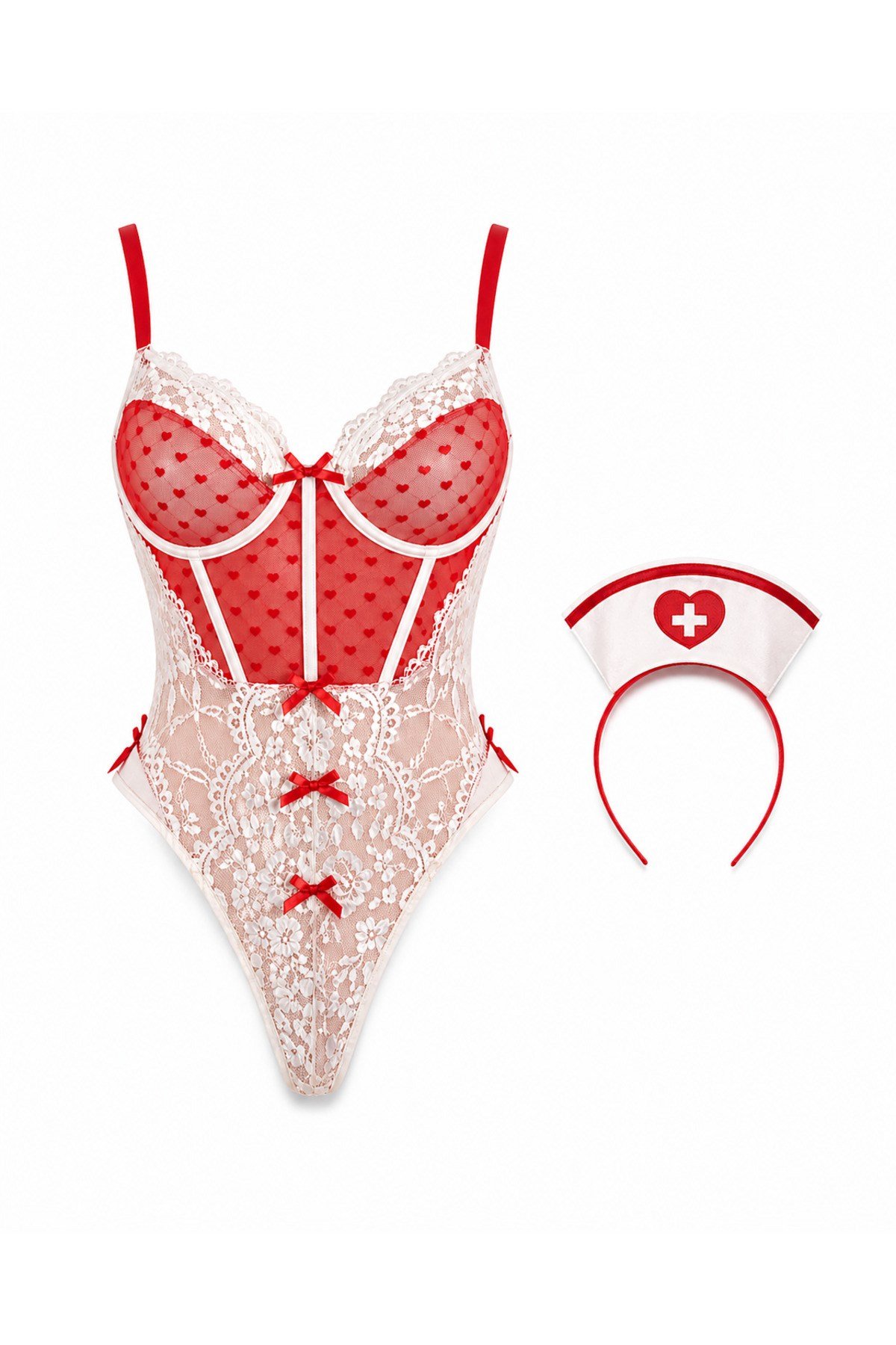 Fantazi Body Kadın Dantel Detaylı Transparan İç Giyim Şık Tasarım