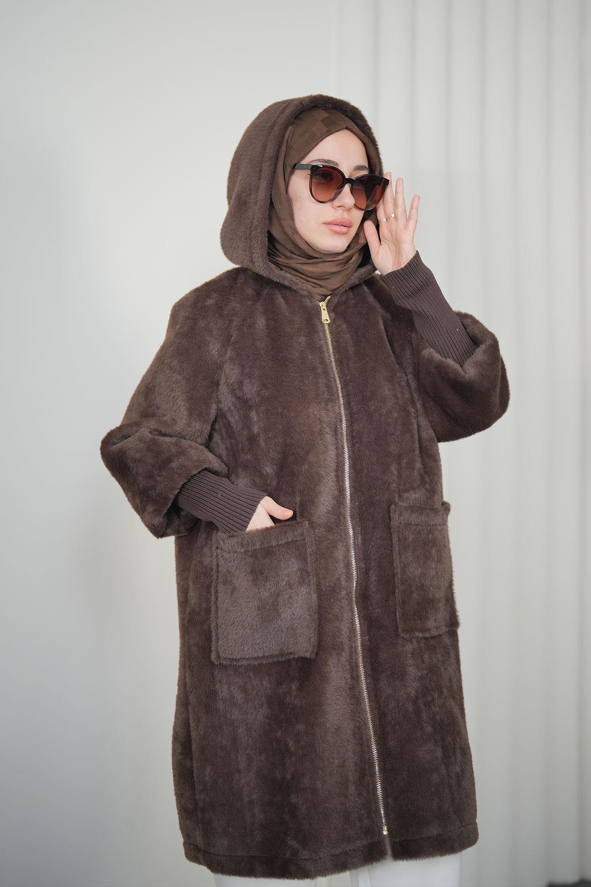 Angora Cepli Kaban - Kahve