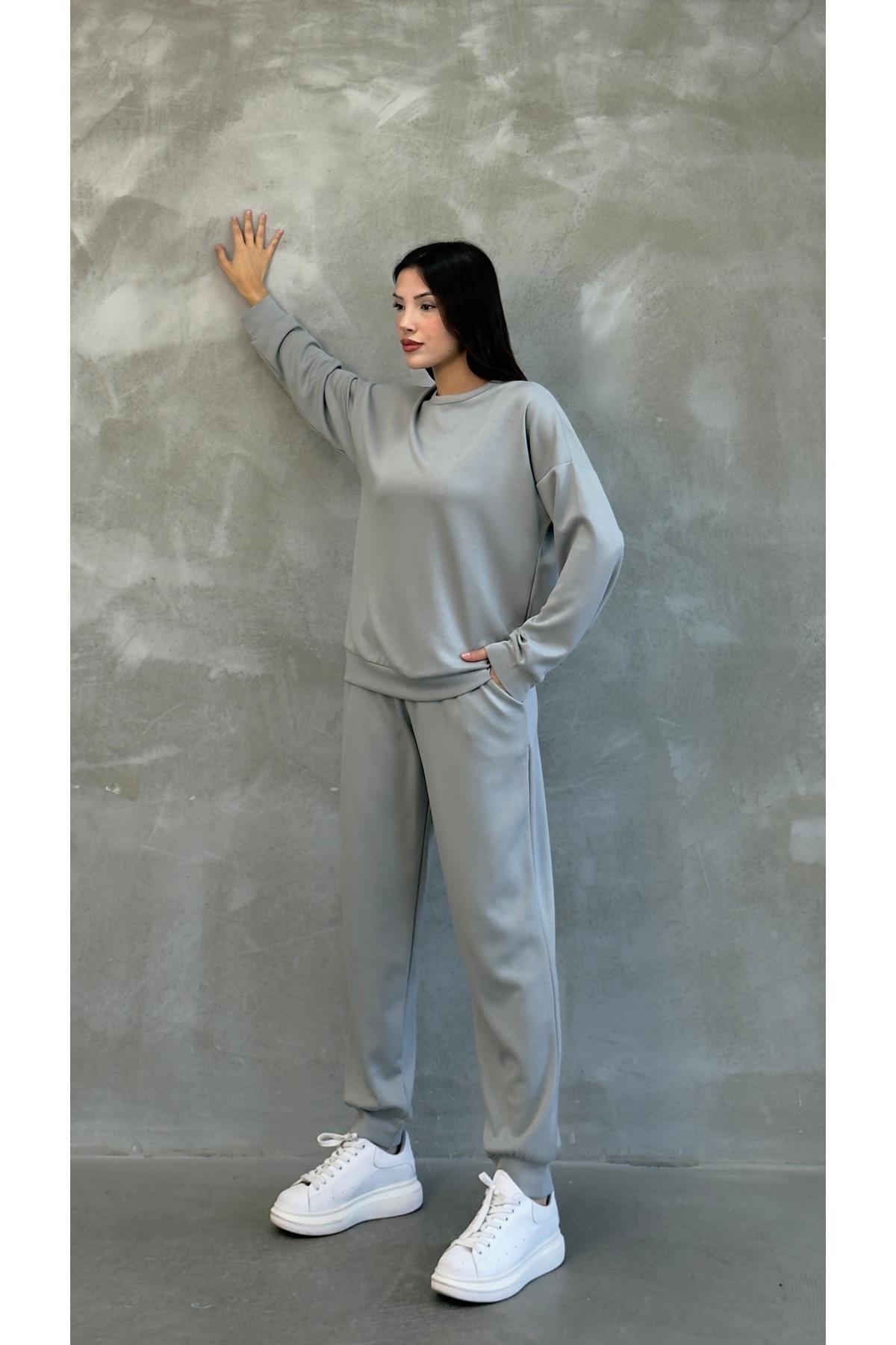 Kadın Modal Scuba Mevsimlik Eşofman Takımı – Soft Touche, Oversize Spor 25503