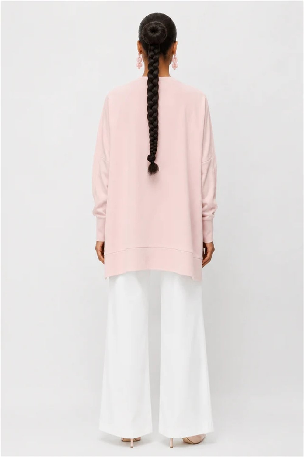 Ghisa 3610T4831 Kadın Kol Detaylı Oversize Tunik