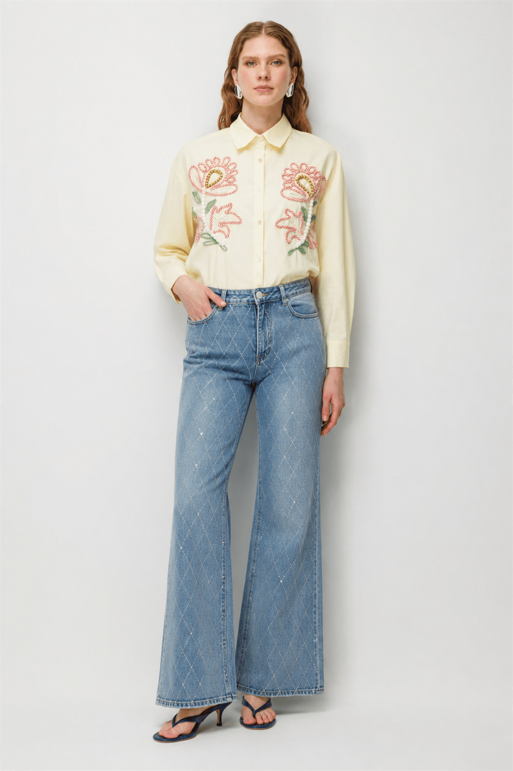Ghisa 3611P8081 Kadın Cep Detaylı Denim Pantolon