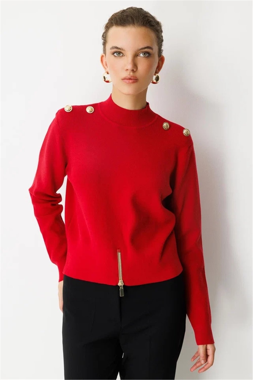 Ghisa 3620T4863 Kadın Düz Tunik
