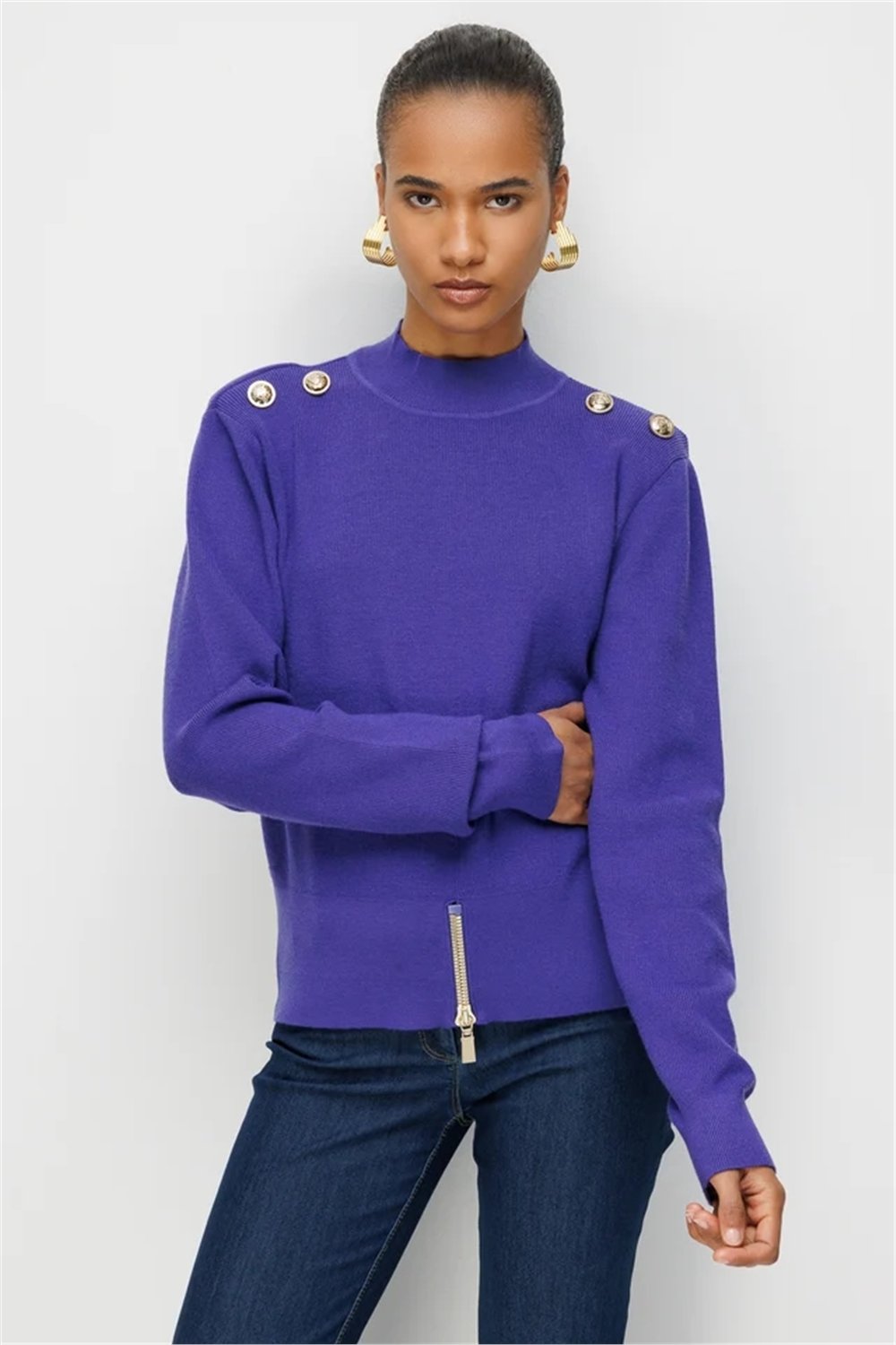 Ghisa 3620T4863 Kadın Düz Tunik