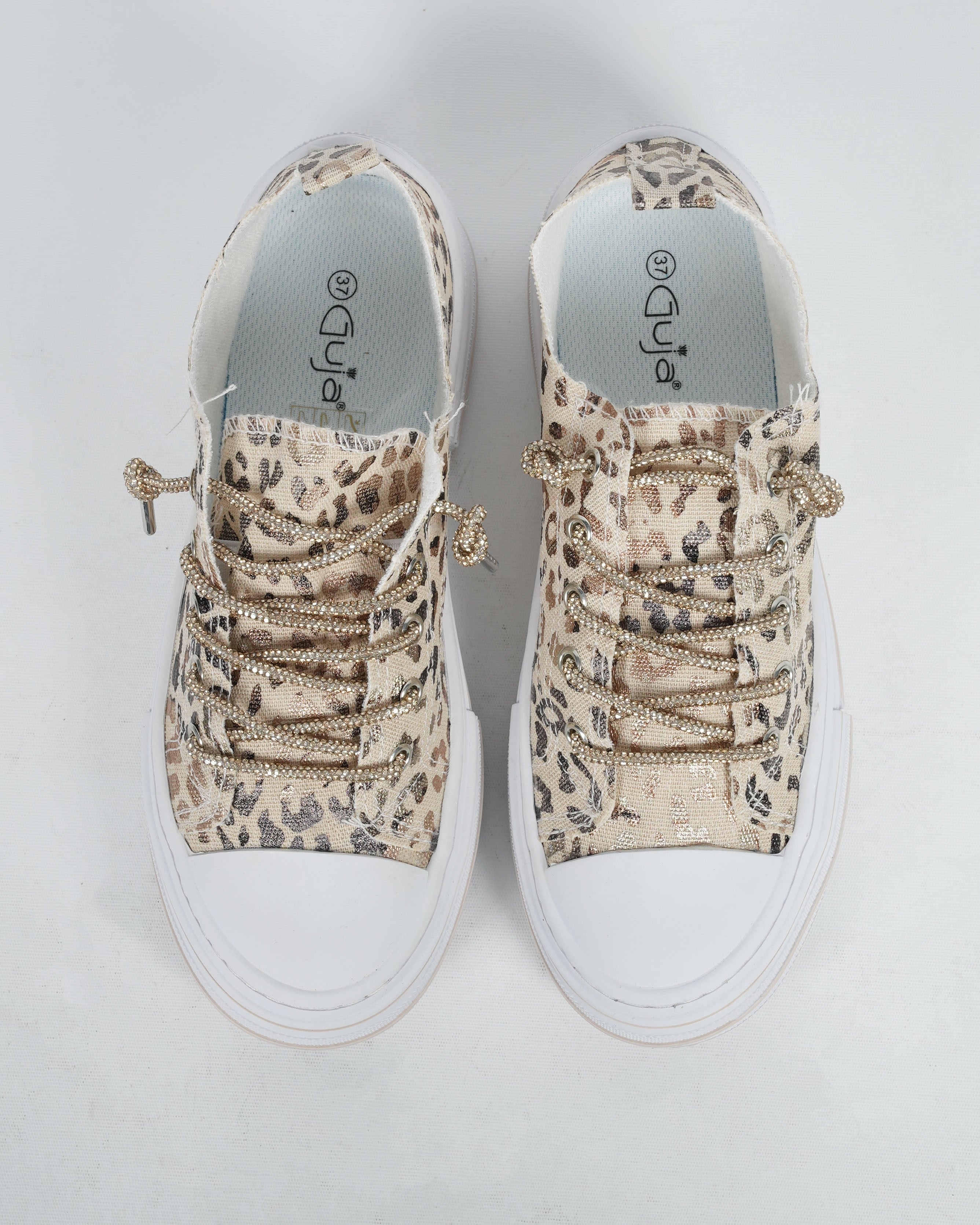 Guja 26Y281-3 Kadın Leopar Desenli Sneaker Ayakkabı