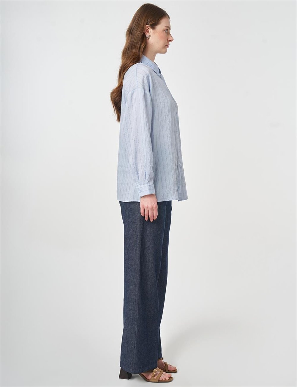 Kayra KA-B26-21051 Kadın Çizgili Tunik