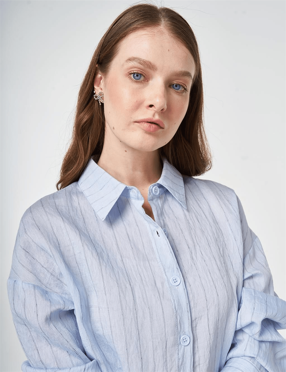 Kayra KA-B26-21051 Kadın Çizgili Tunik