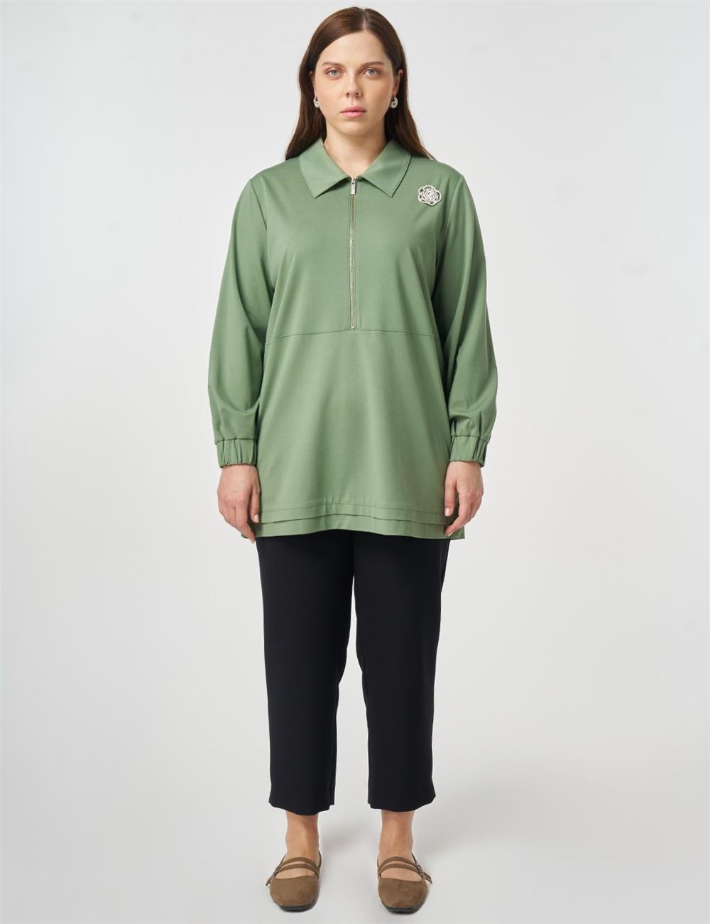Kayra KA-B26-21081 Kadın Bronşlu Tunik